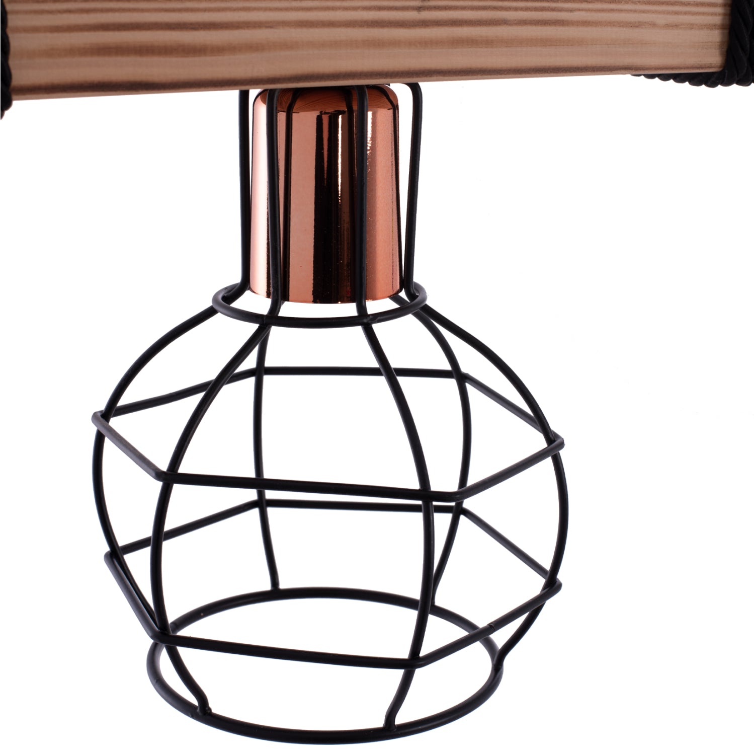 Таванна лампа 7680 черен-естествен цвят 30x16x50см