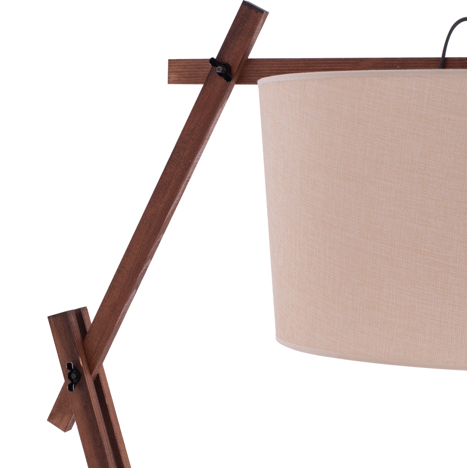 Подова лампа Крейн кафяв-бежов цвят  54x54x170см