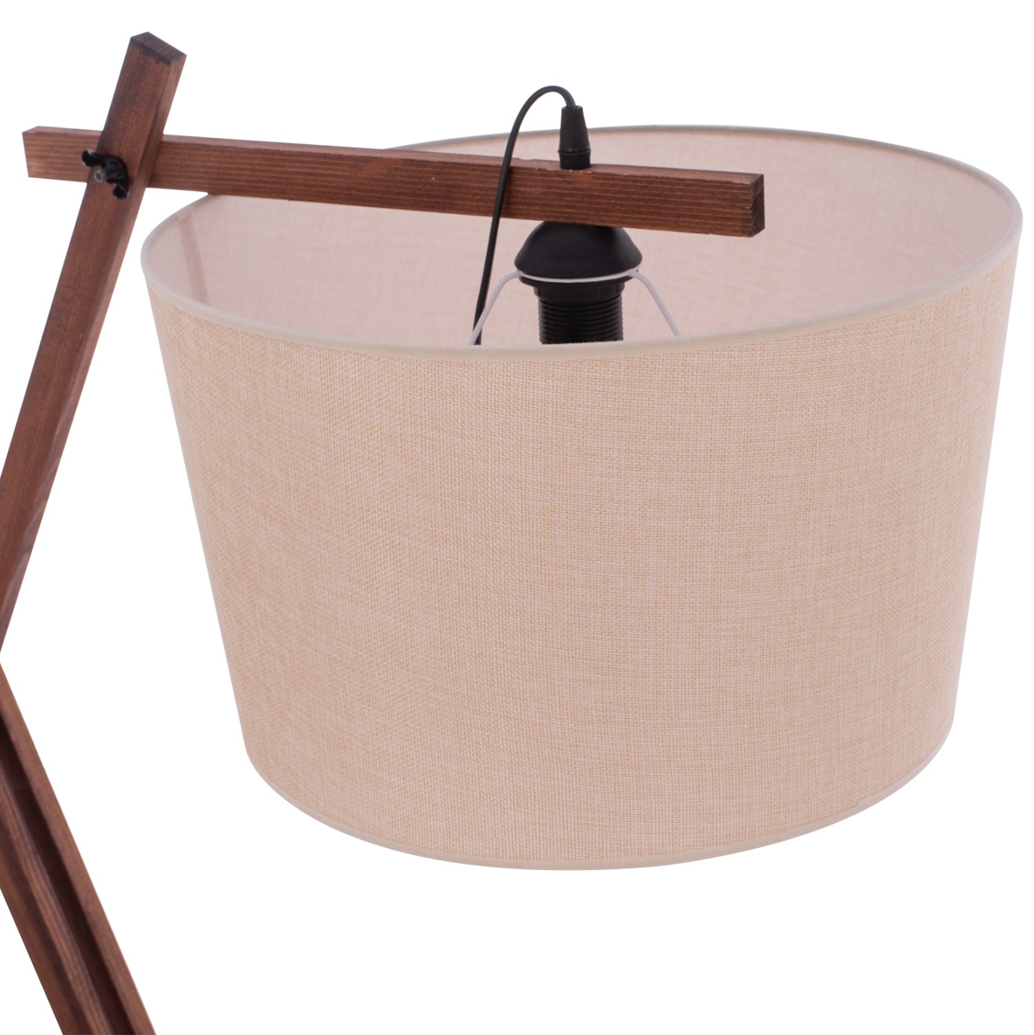 Подова лампа Крейн кафяв-бежов цвят  54x54x170см