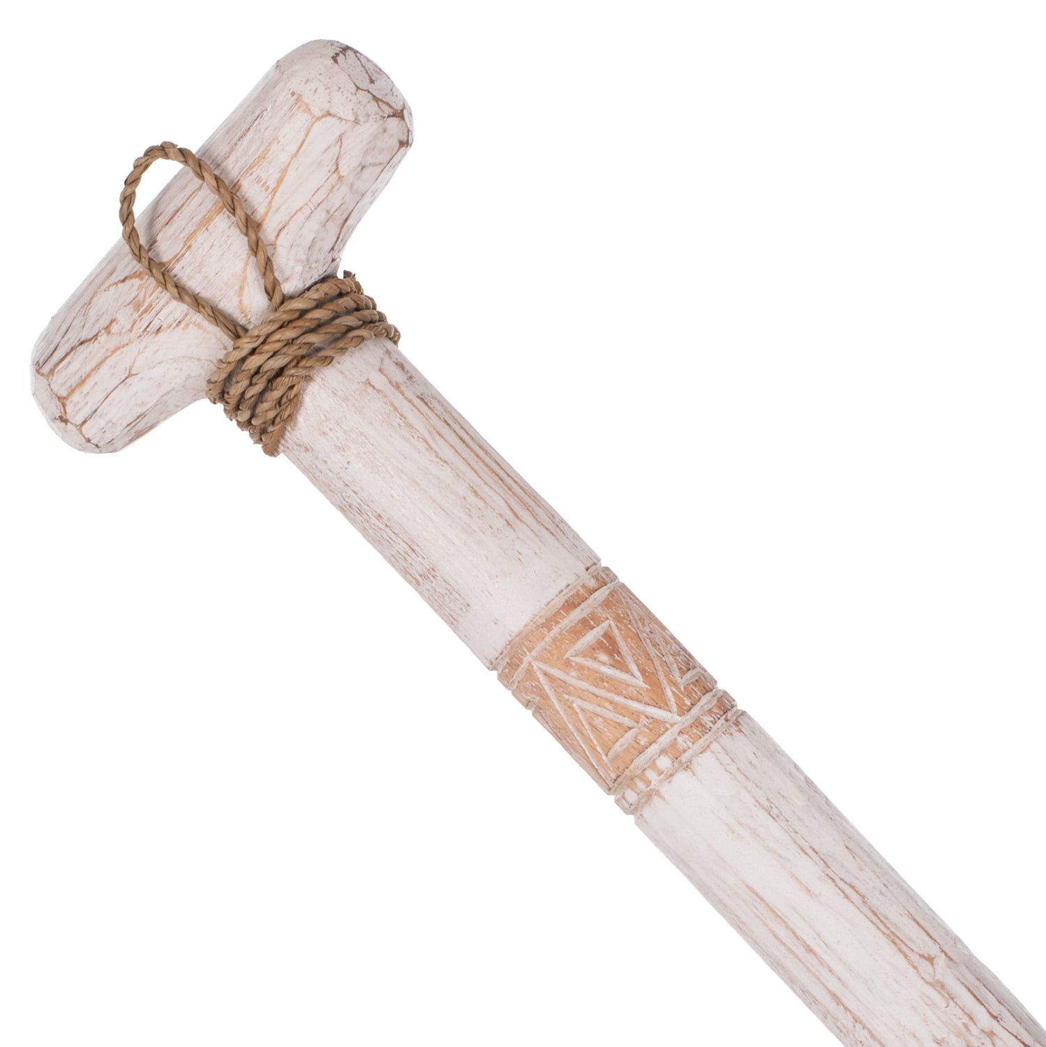 Декоративна дръжка бял цвят 16,5x100 дърво албазия