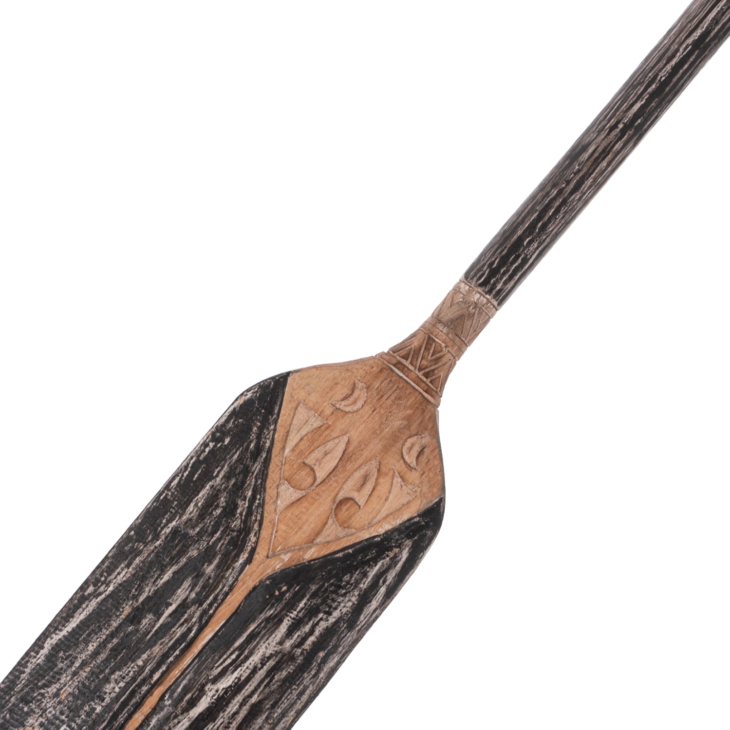 Декорация гребло за стена черен цвят/дърво албазия  16,5x100