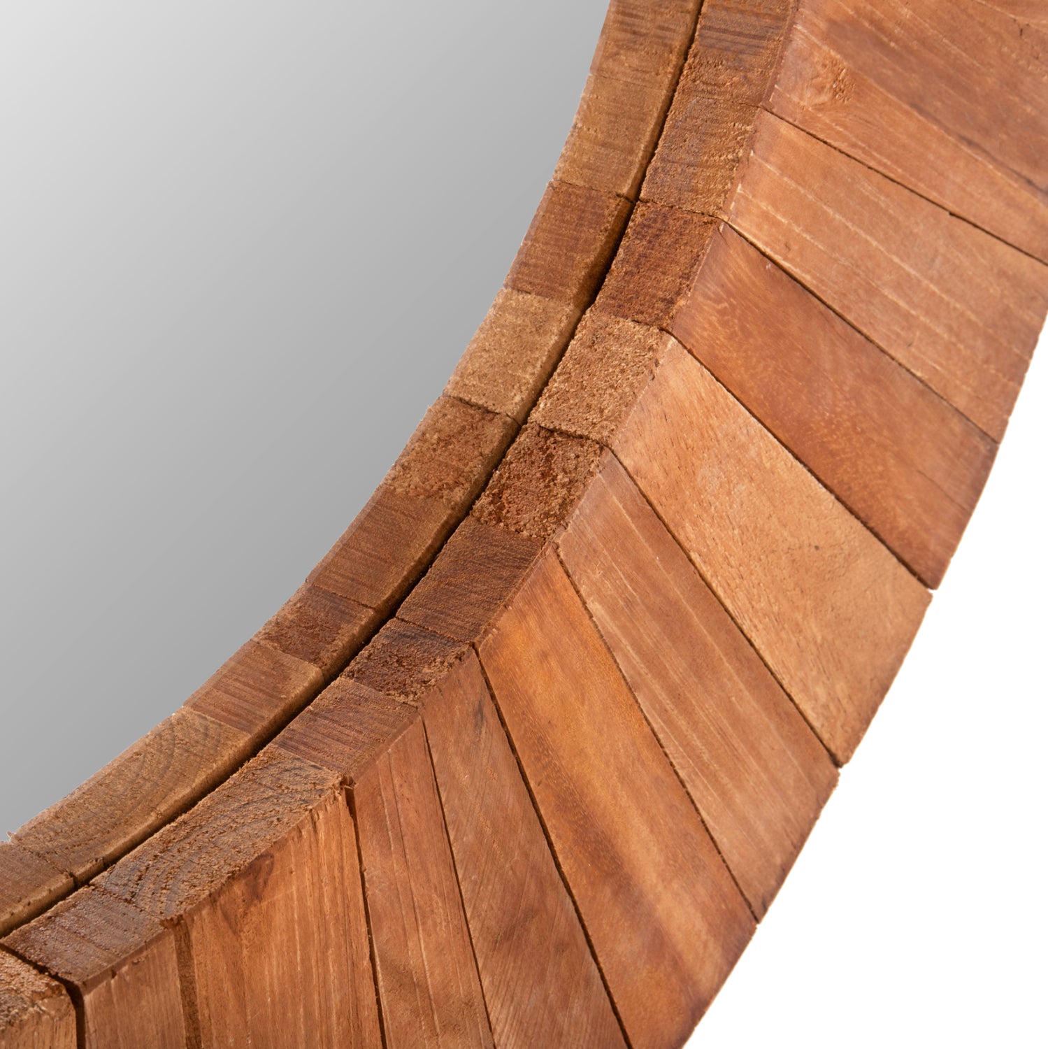 Огледало ф100 -тиково дърво