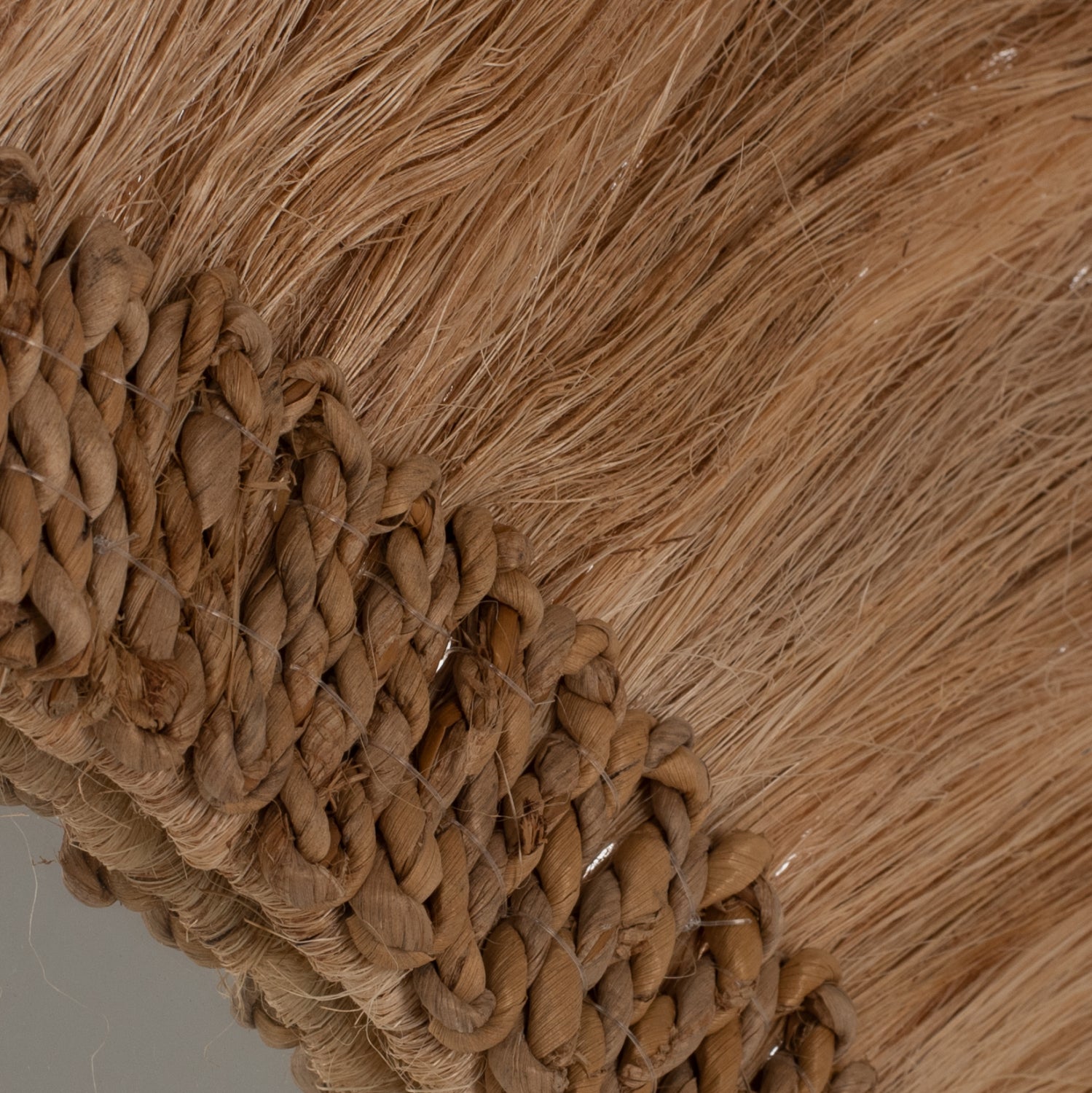 Огледало с рамка от влакна от абака ф90 -натурал