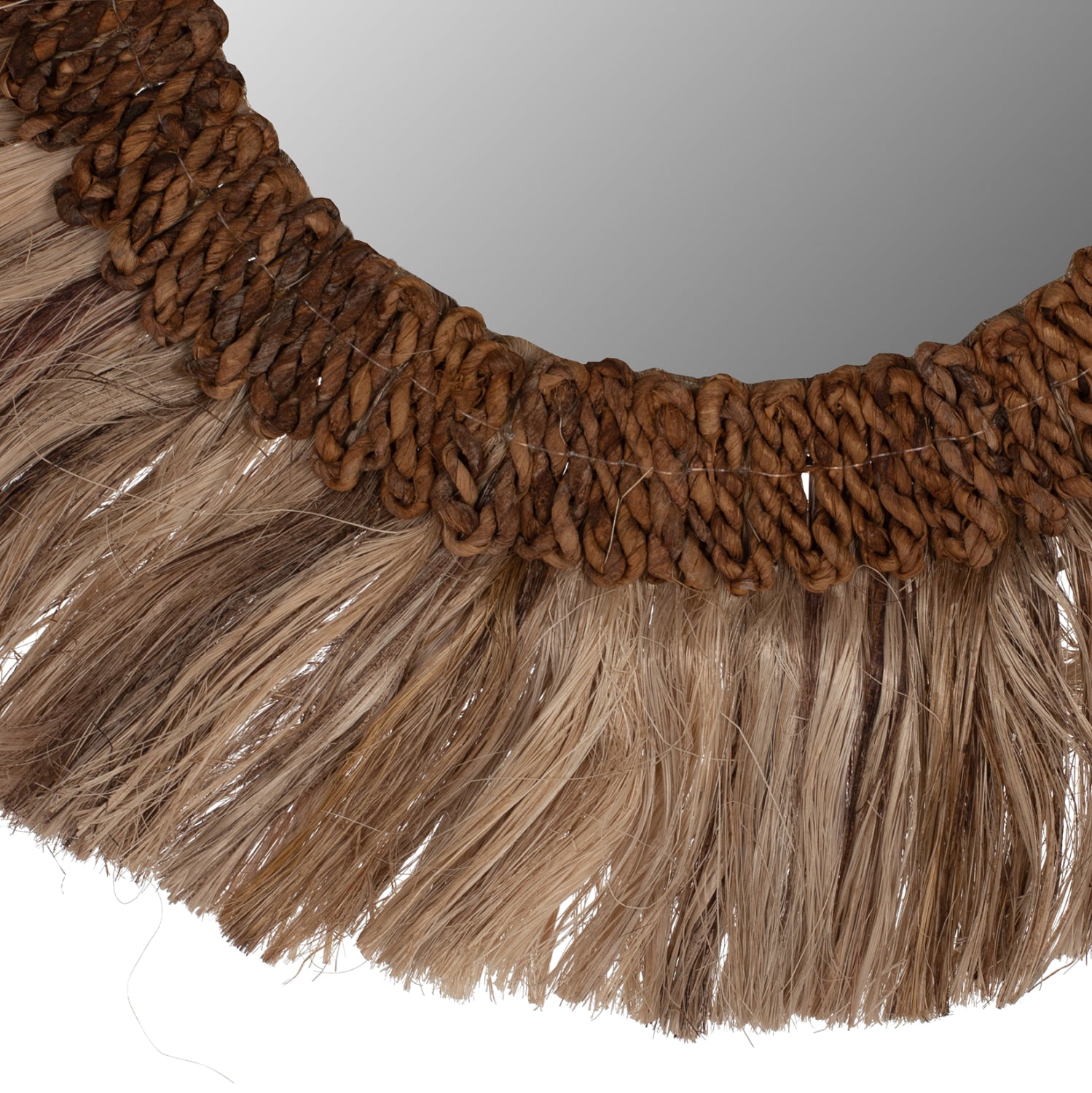 Огледало рамка с влакна абака ф60 -натурал