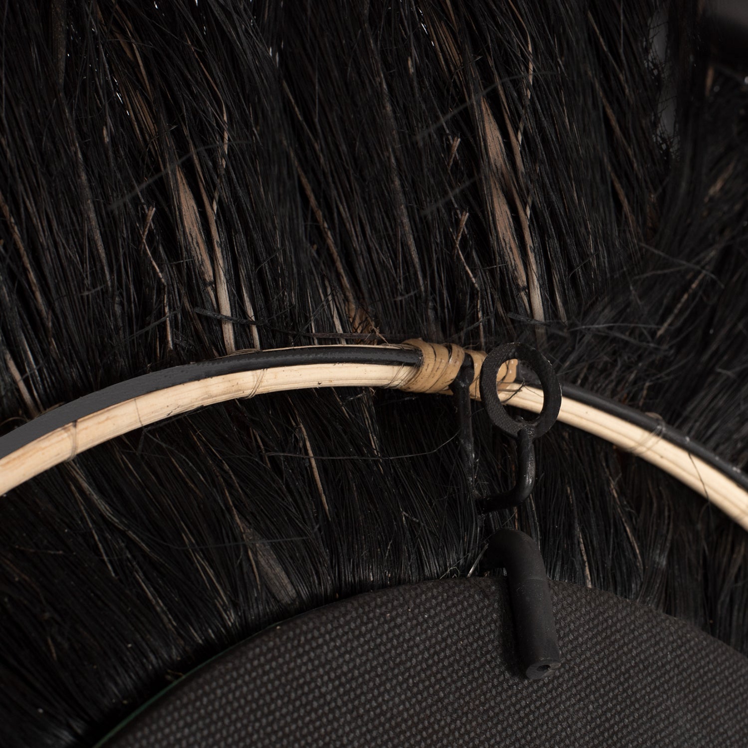 Огледало абака φ70 -цвят черен-натурал