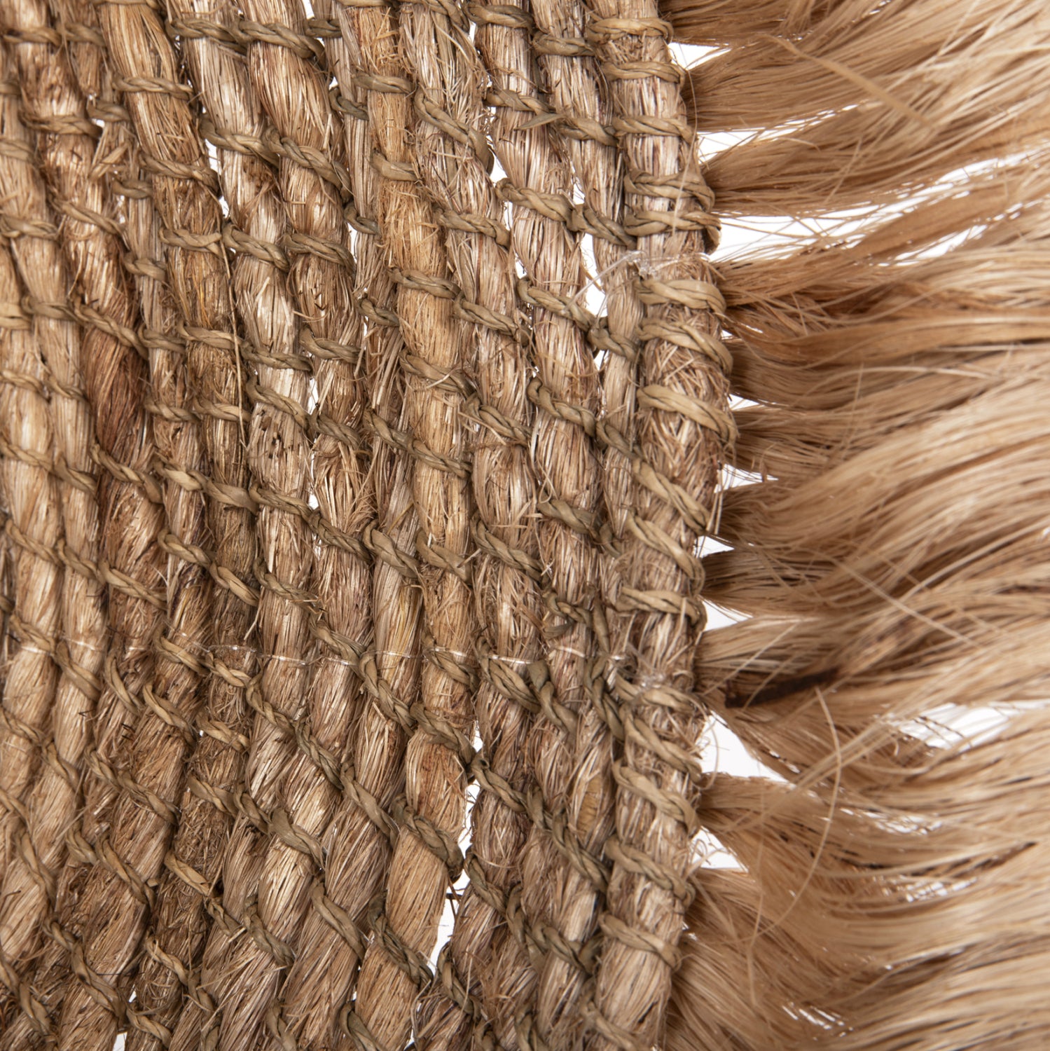 Огледало с рамка от влакна AMBAKAS  ф85 -натурал