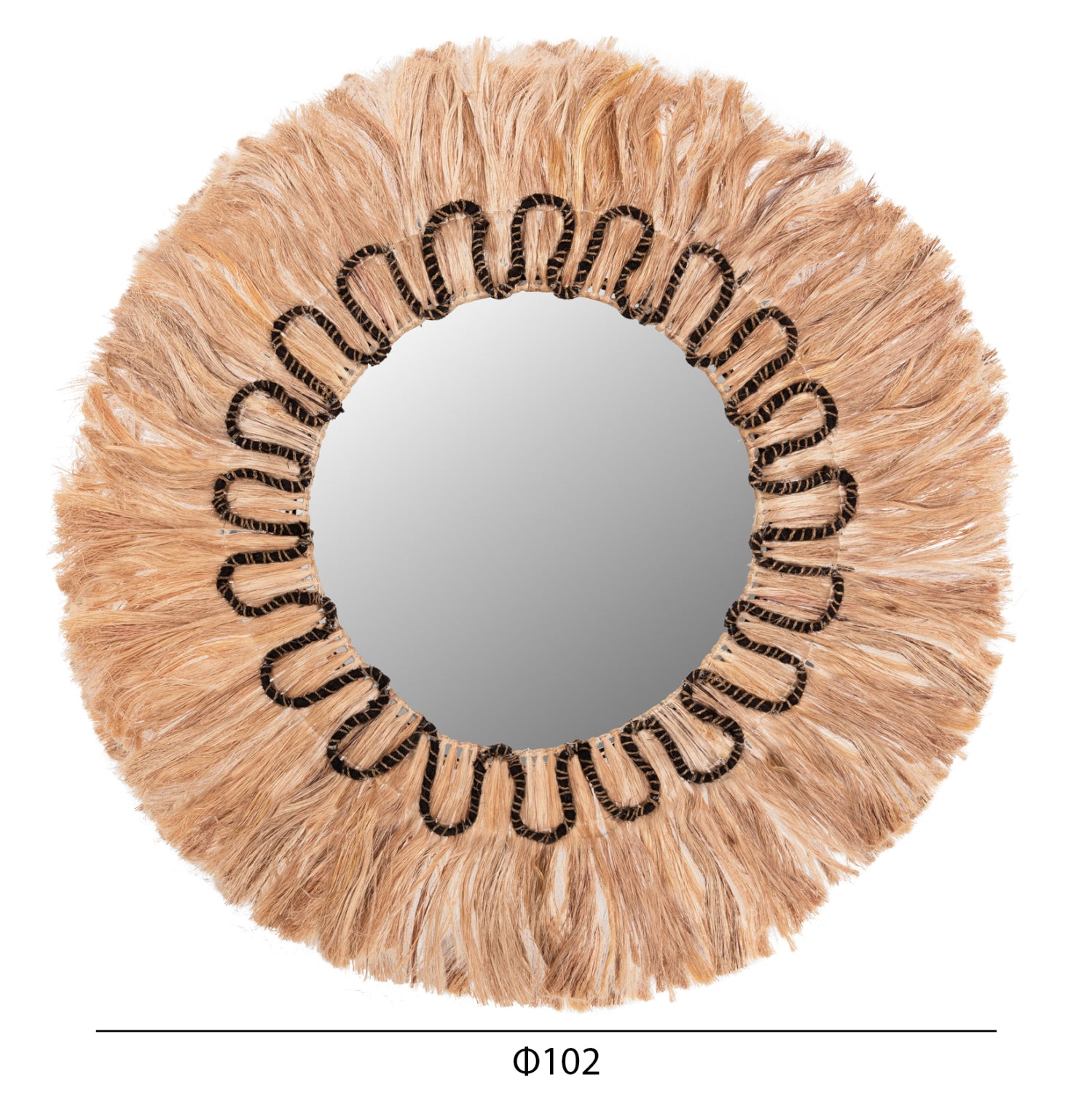 Огледало амбака ф100 -натурал