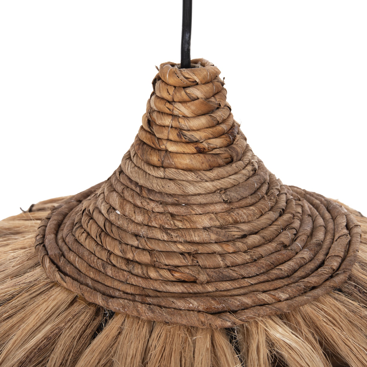 Таванна лампа 7761 естествен-черен цвят Φ52x52-120см