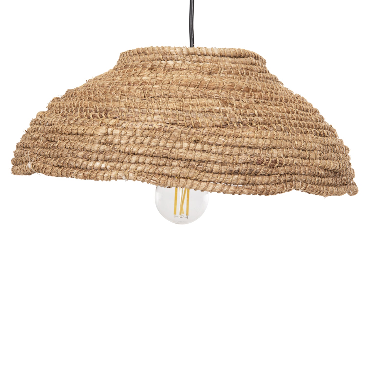 Таванна лампа 7784 естествен цвят  Φ41x14-120см