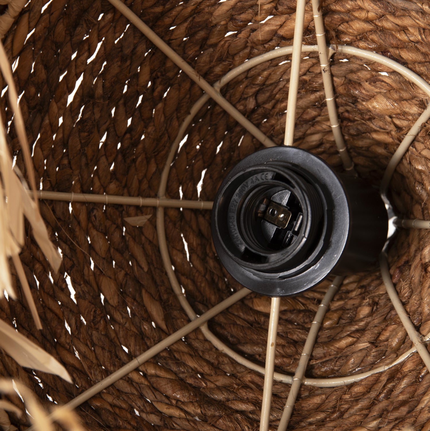 Таванна лампа 7787 естествен цвят Φ36x46-120см