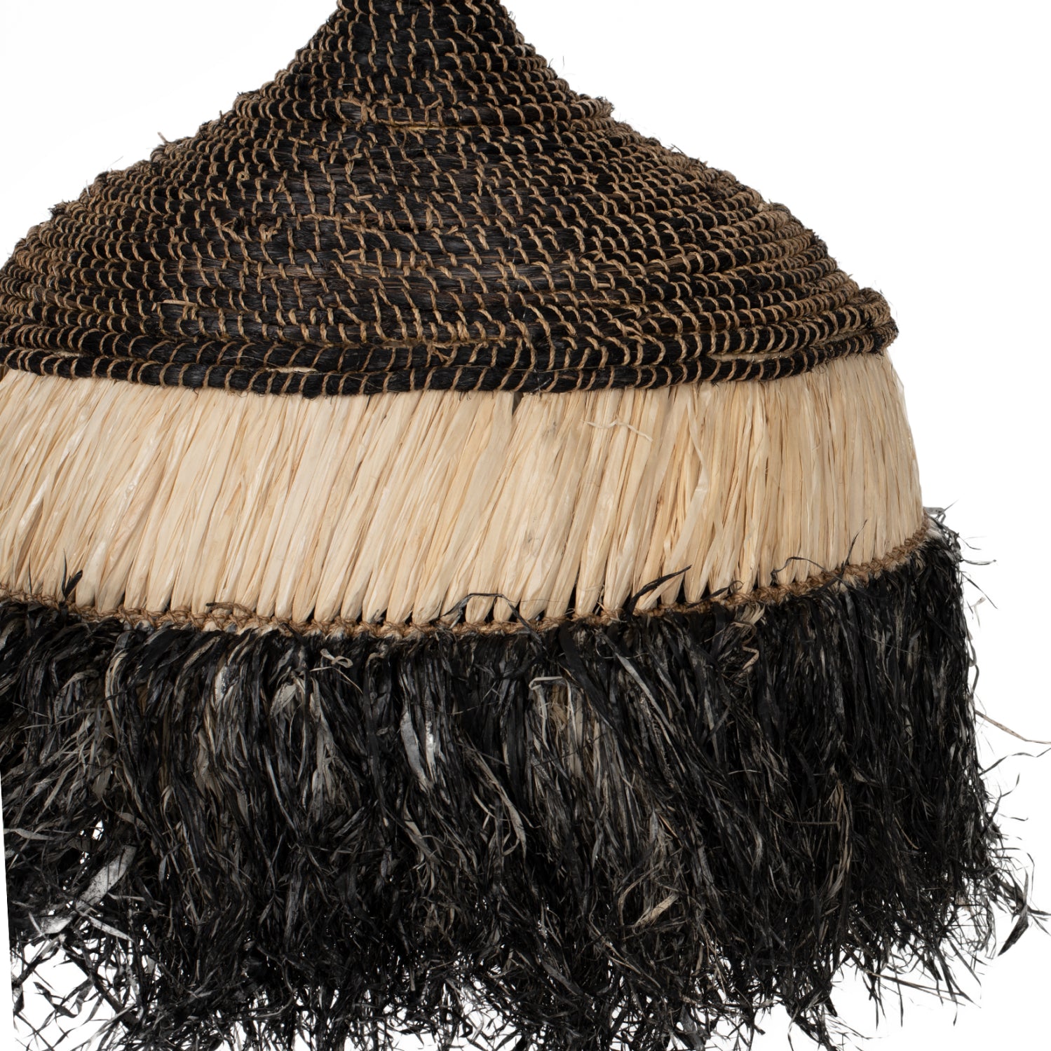 Таванна лампа 7788 естествен-черен цвят 50x50x60см