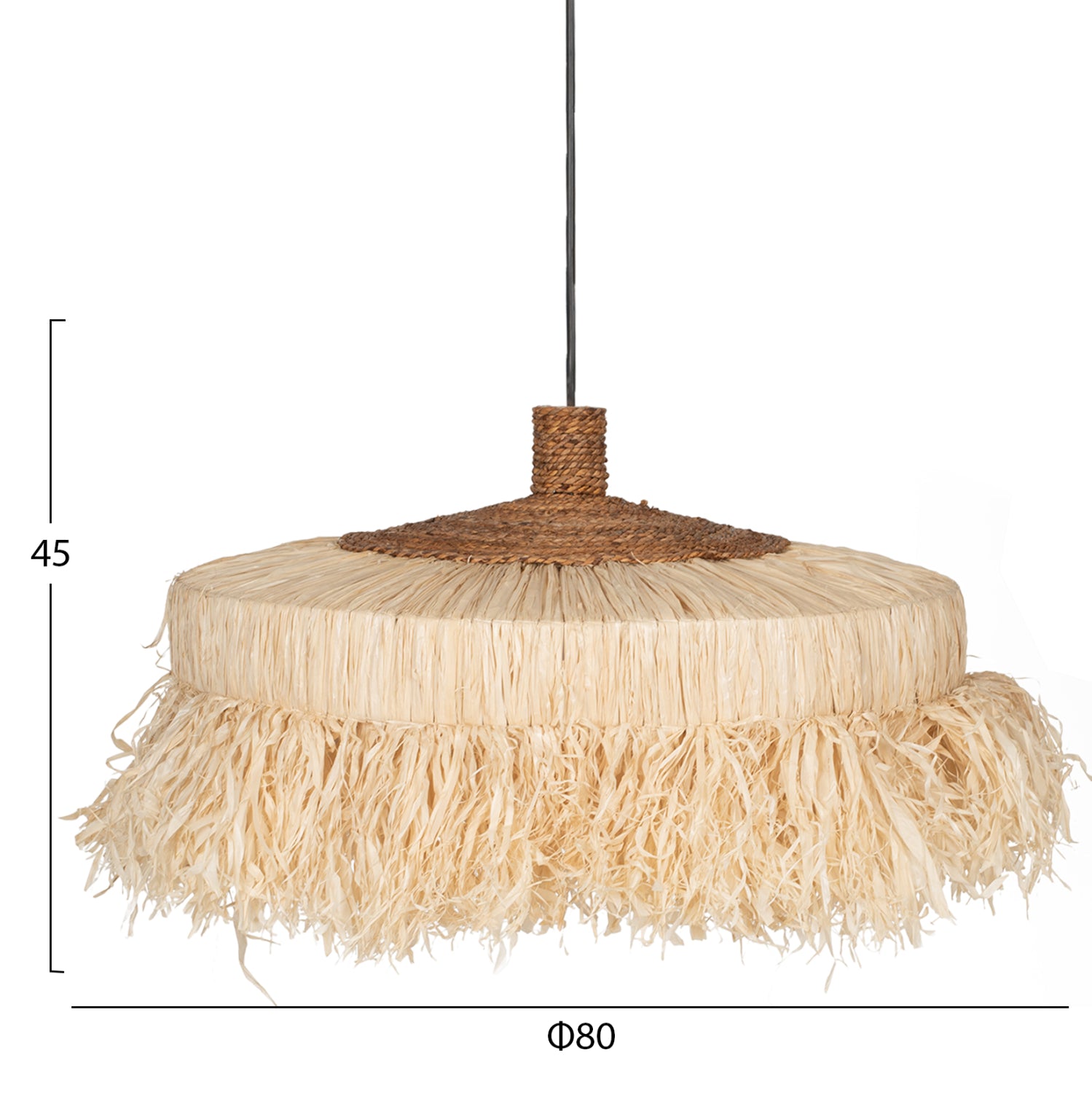 Таванна лампа 7790 естествен цвят 80x80x45см