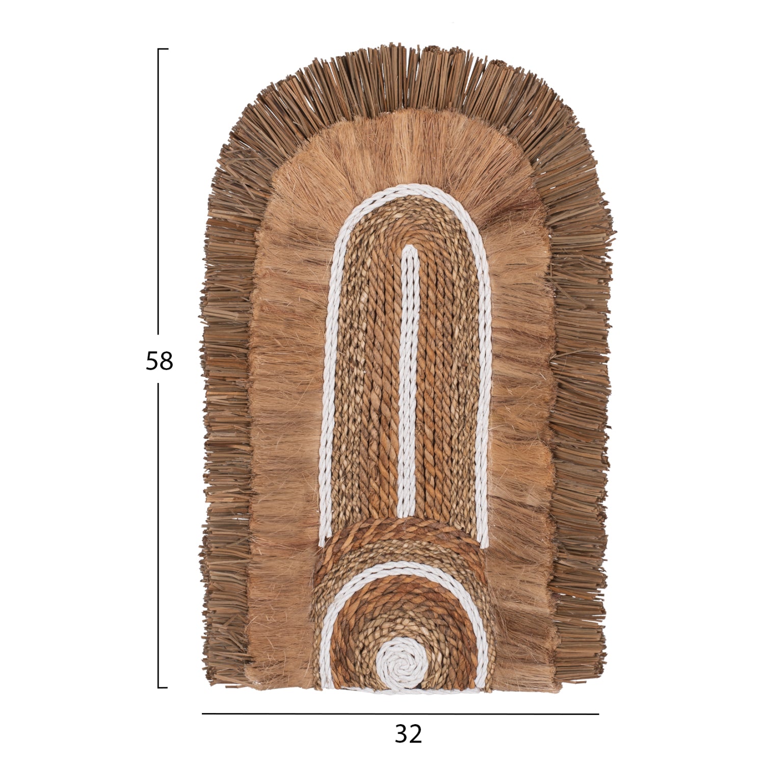 Декорация абака натурал 32X58X8