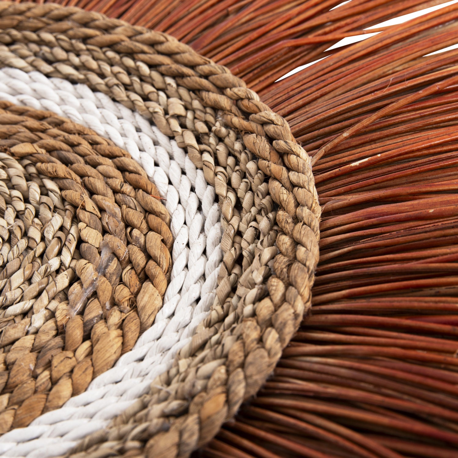 Декорация бохо φ55 -цвят кафяв-екрю