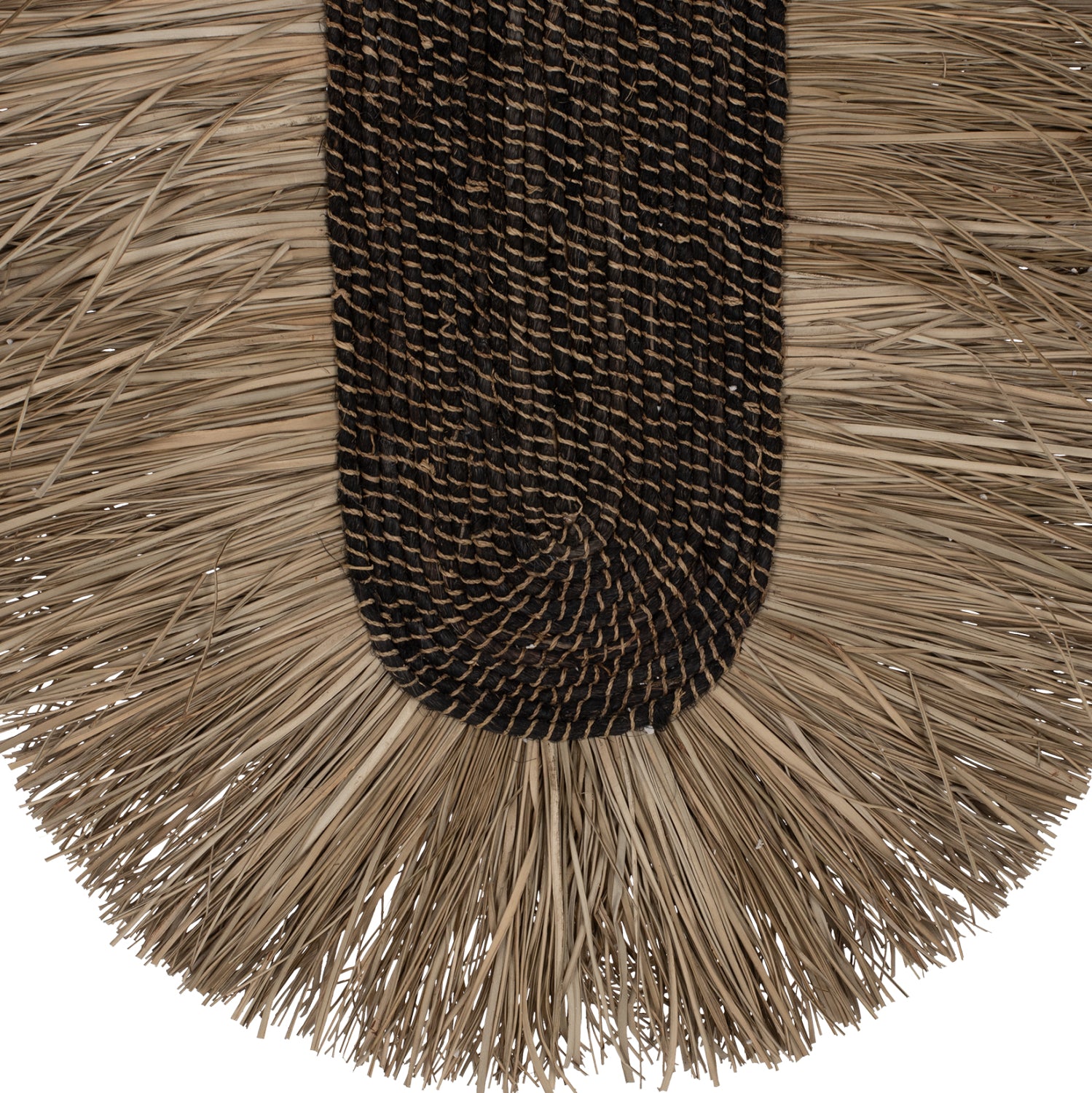 Декорация абака и трева цвят натурал-черен 50x5x75