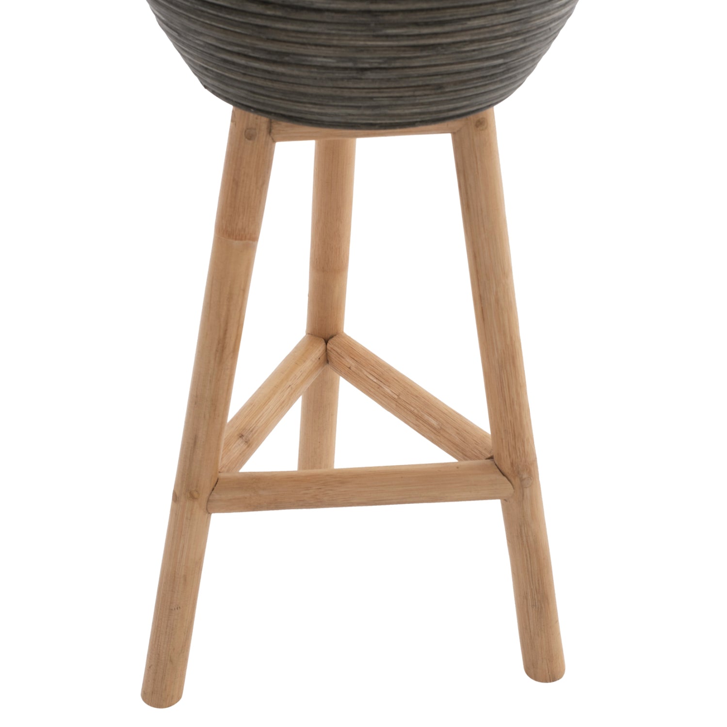 Саксия  BAMBOO  цвят натурал-зелен  31x30x80
