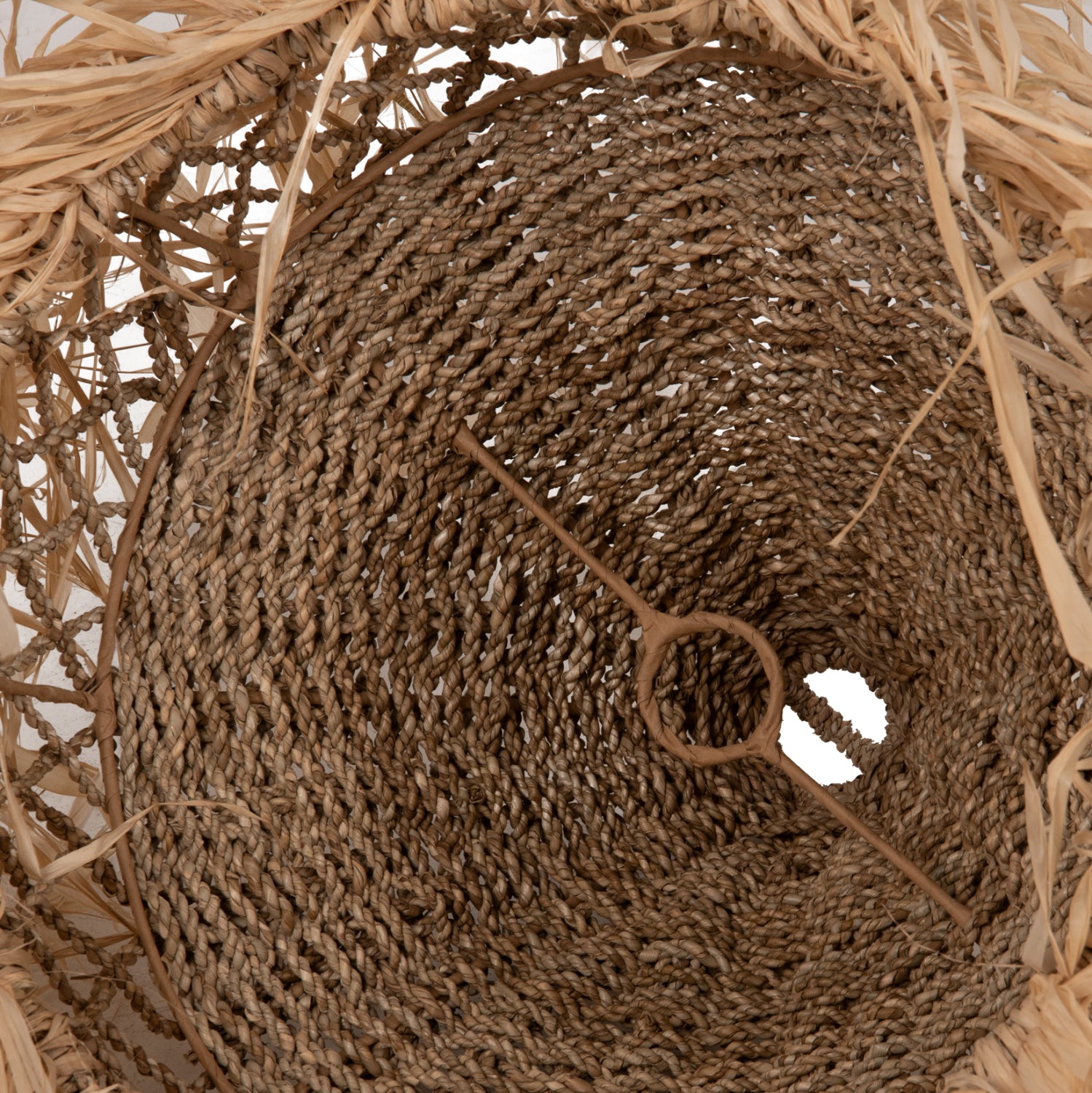 Таванна лампа 7819 естествен цвят Φ42x34см