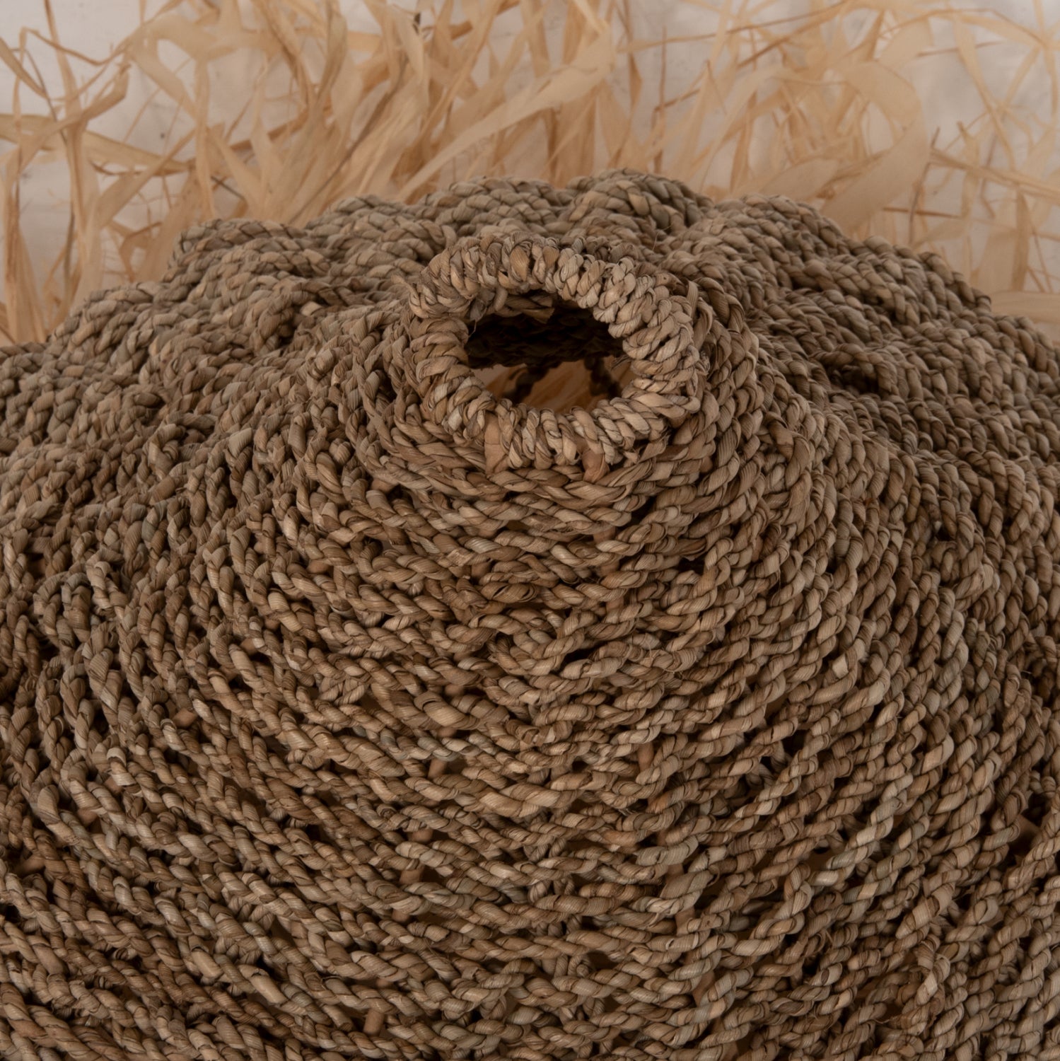 Таванна лампа 7819 естествен цвят Φ42x34см