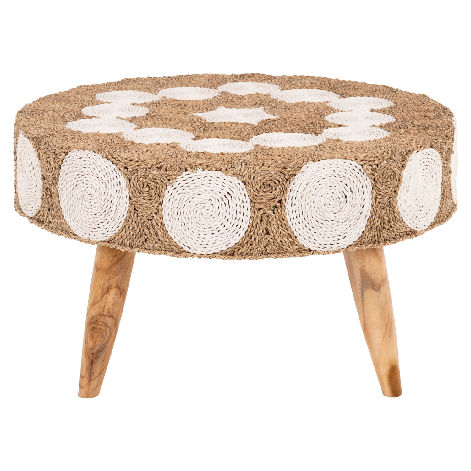 Странична маса 7825 естествен-бял цвят Φ81x45см