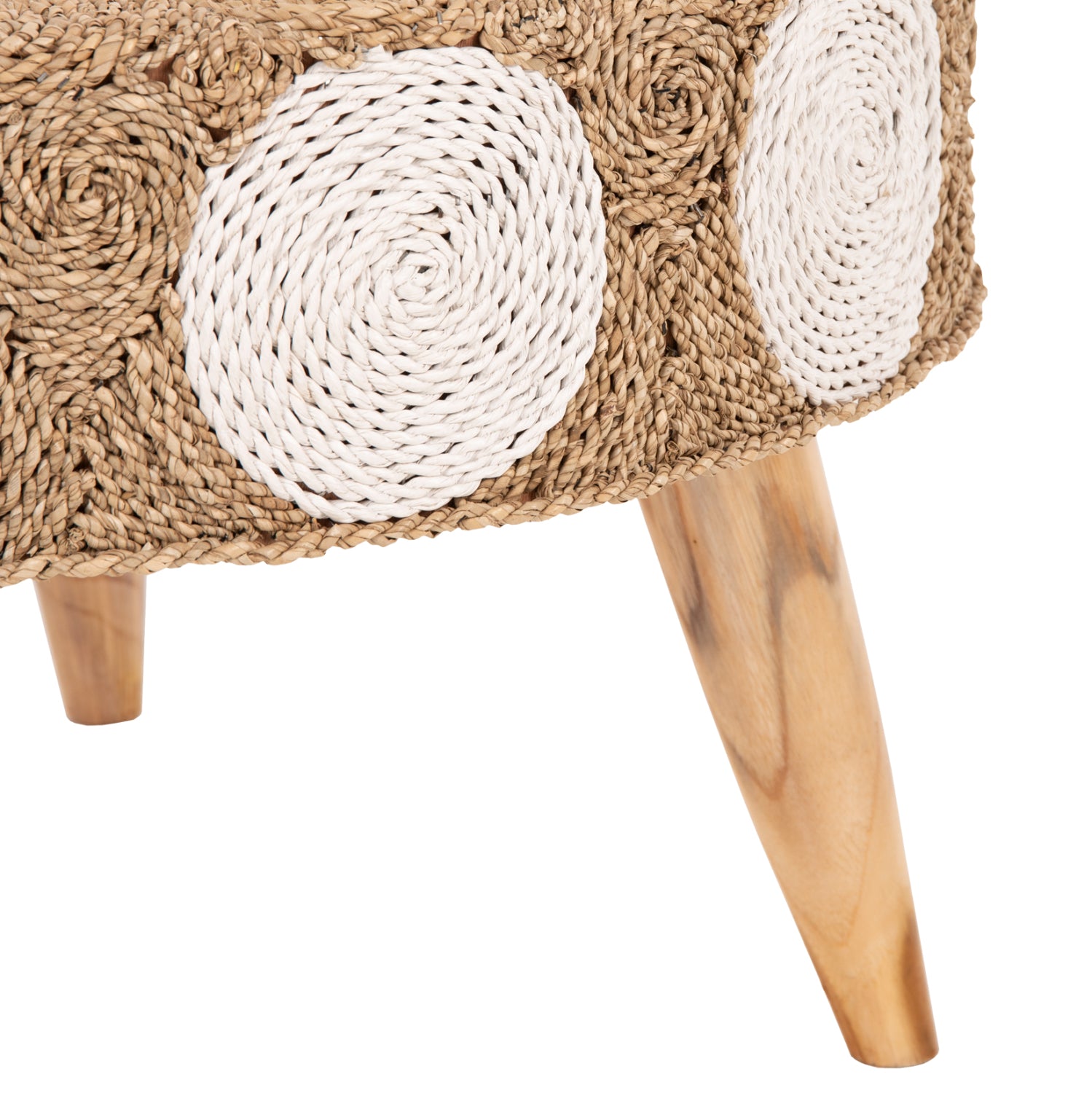 Странична маса 7825 естествен-бял цвят Φ81x45см