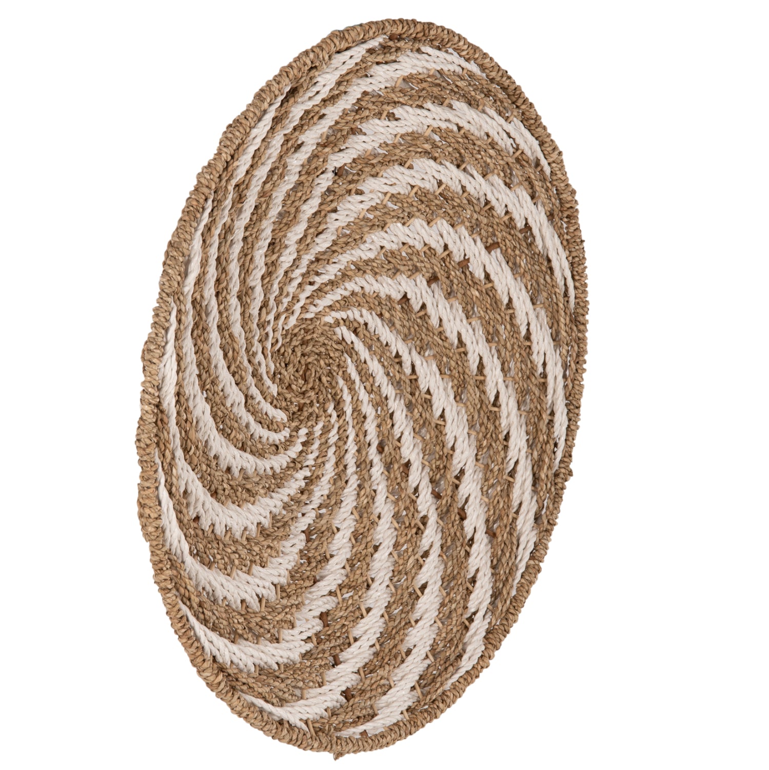 Декорация за стена кръгла спирала натурал Φ61x3