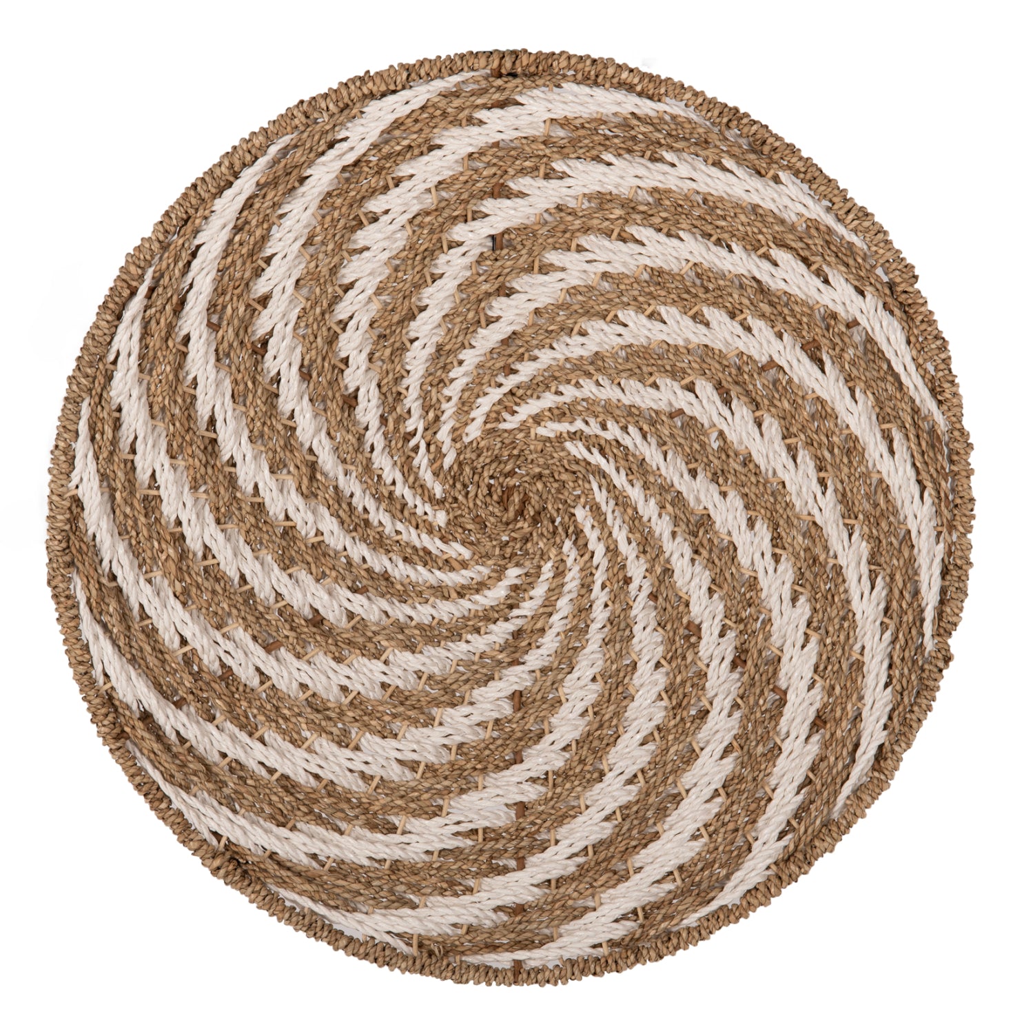 Декорация за стена кръгла спирала натурал Φ61x3