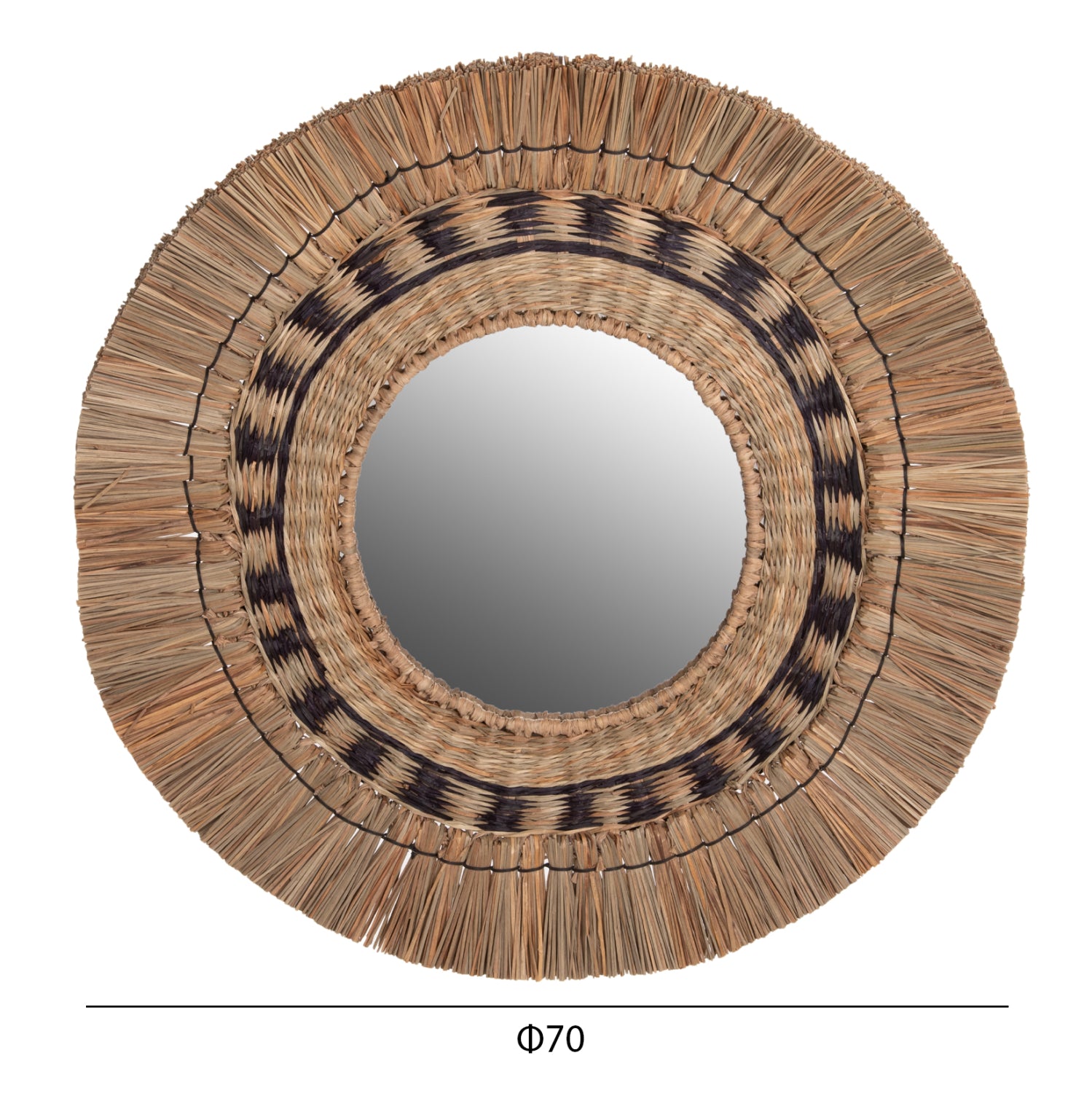 Огледало φ70  MENDONG -натурал