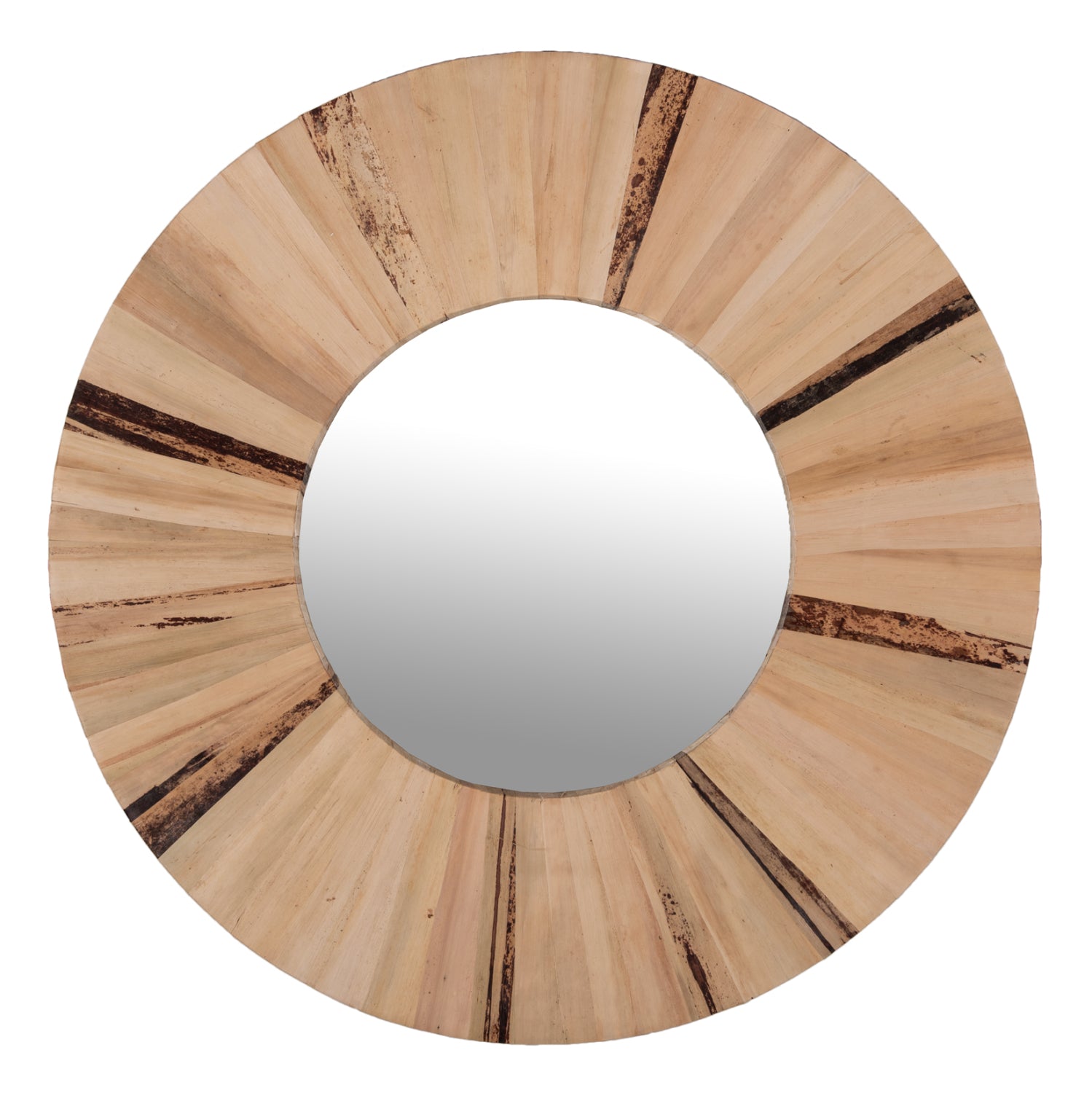 Огледало  с рамка палмови влакна   Φ80x4см.