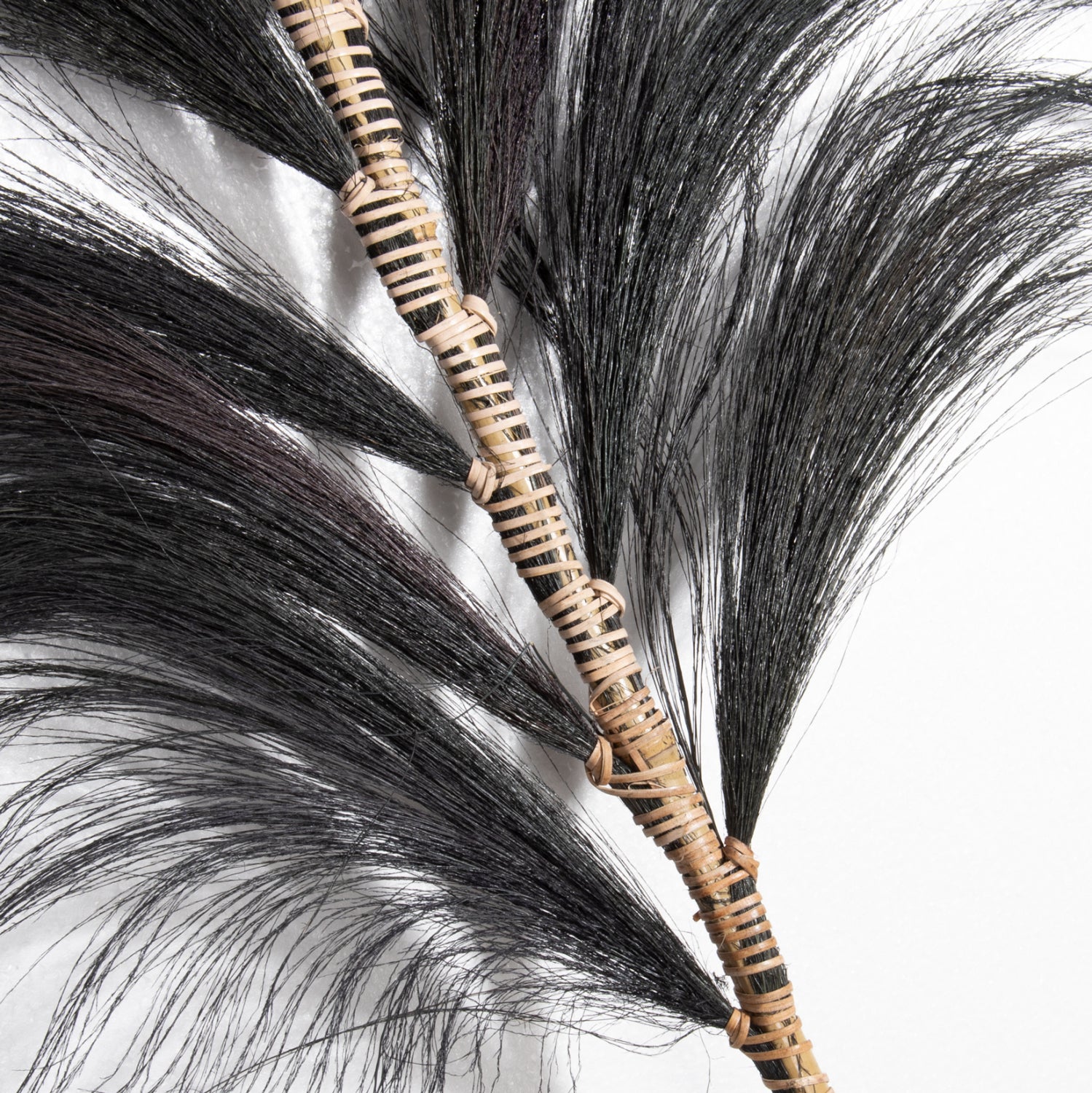 Декорация захарна тръстика натурал/черен цвят 80x225x2 см.