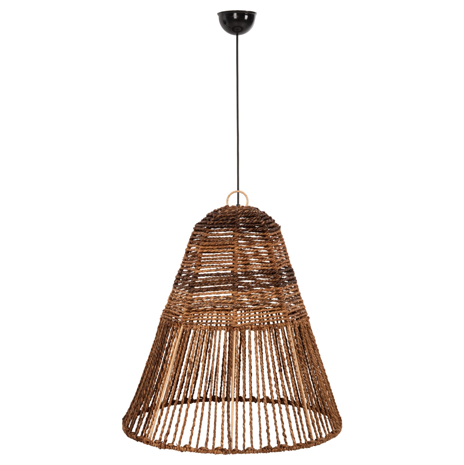 Таванна лампа 7859  кафяв цвят φ61x61-156см