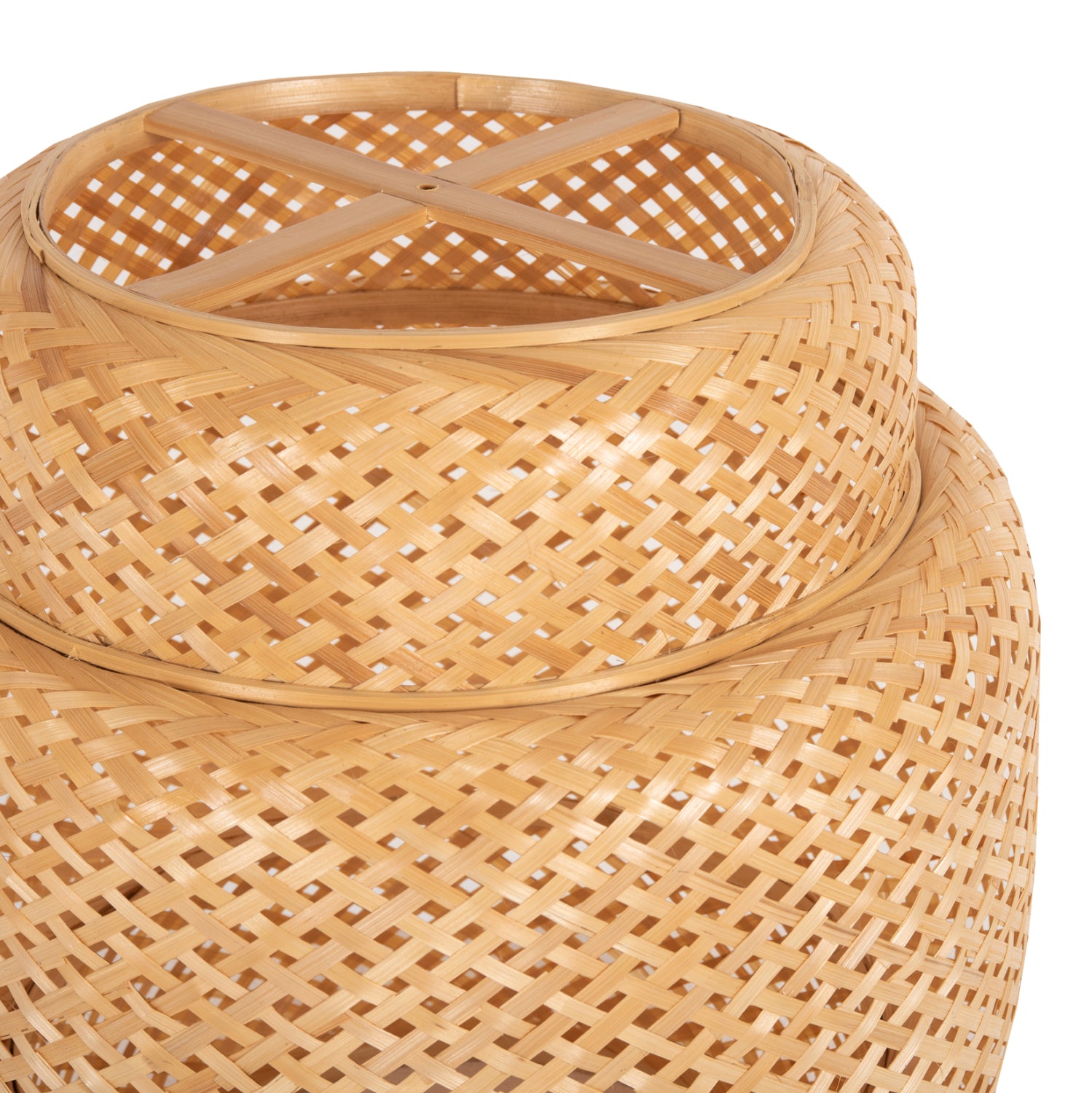 Таванна лампа 7867 естетсвен цвят Φ51x54-149см