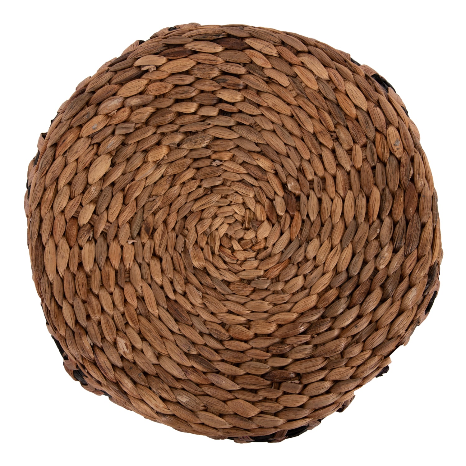 Табуретка Теофило цвят черен-натурал Φ43x38