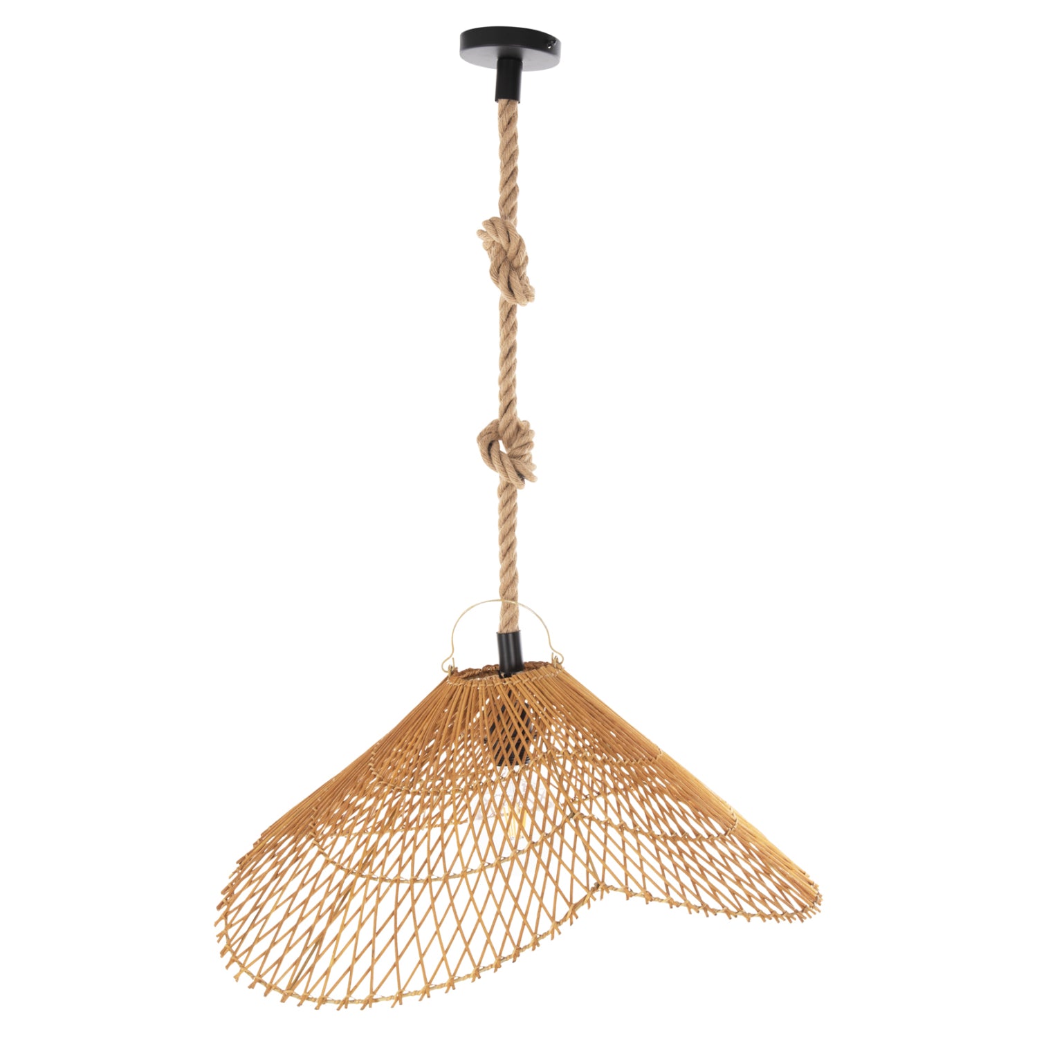 Таванна лампа 7878 бежов цвят Φ58.5x31см