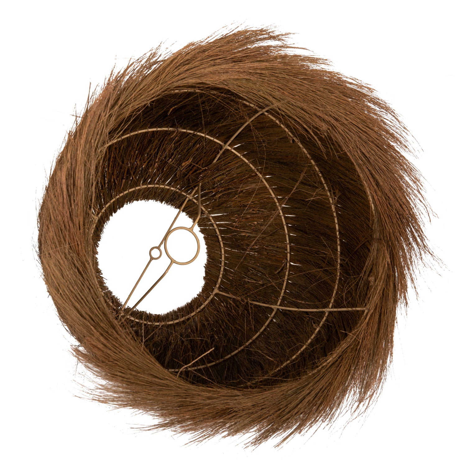 Таванна лампа RAYUNG кафяв цвят Φ46x40-141см