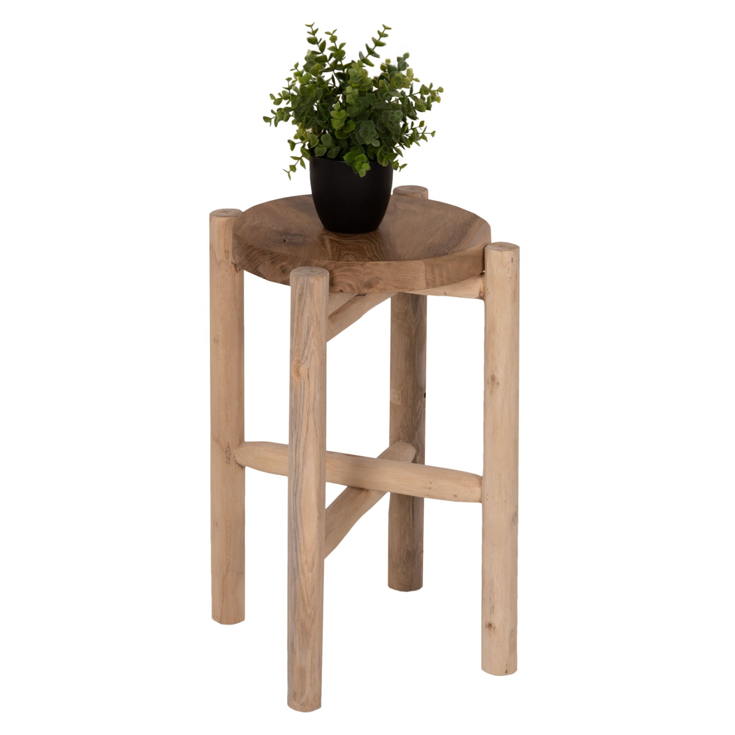 Странична маса HOVER естествен цвят Φ30x50см