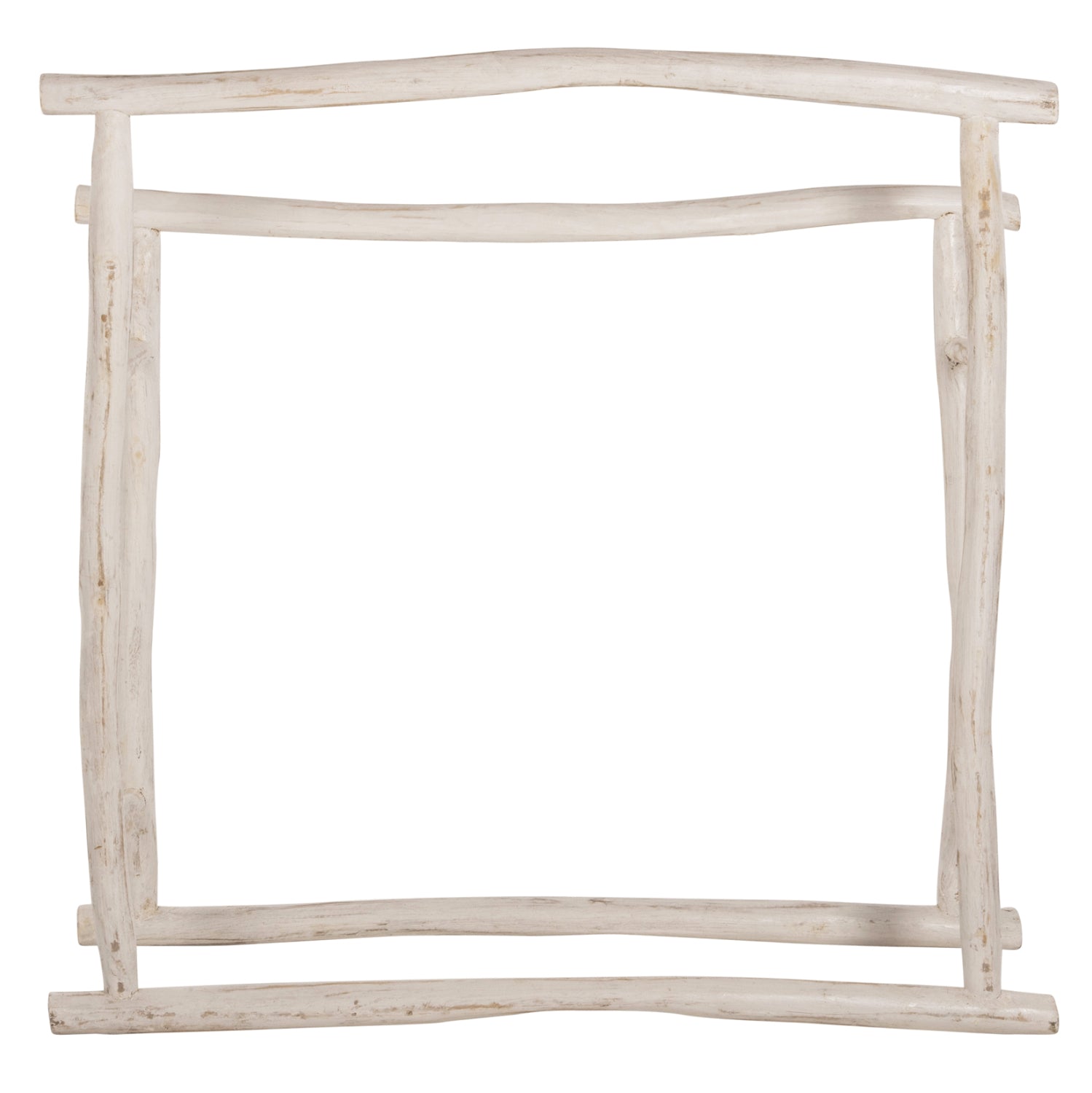 OREG ЗАКАЧАЛКА ЗА КЪРПИ В БЯЛА ПАТИНА 90x28x77-91см.