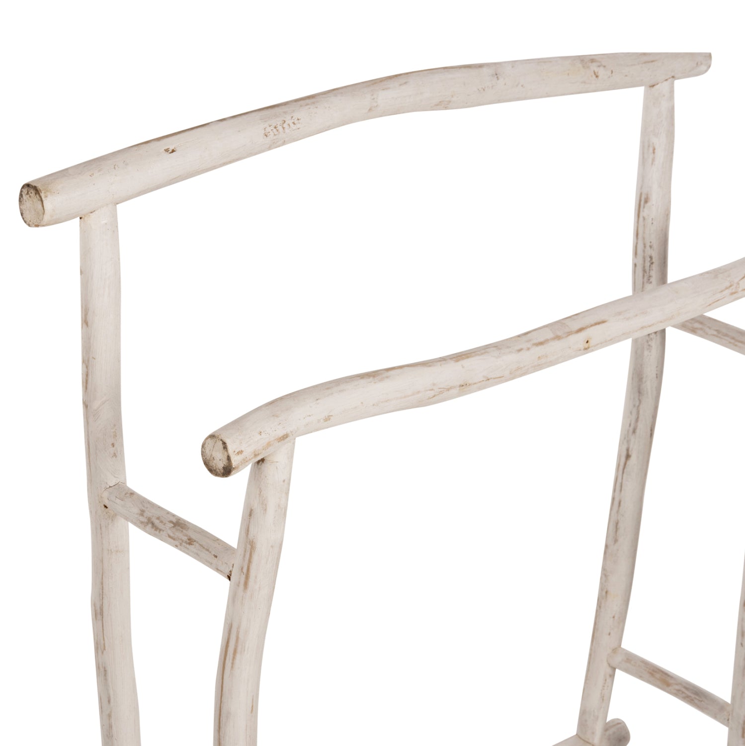 OREG ЗАКАЧАЛКА ЗА КЪРПИ В БЯЛА ПАТИНА 90x28x77-91см.