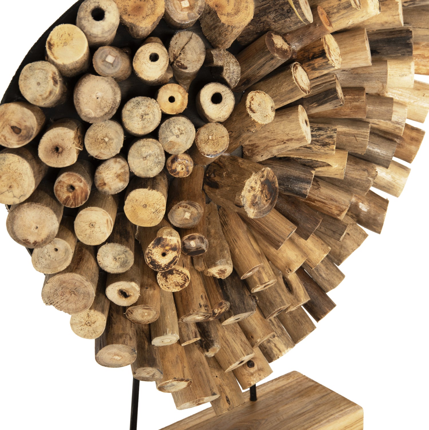 Декорация сърце SHINZO натурал тикови клонки 53x5x51