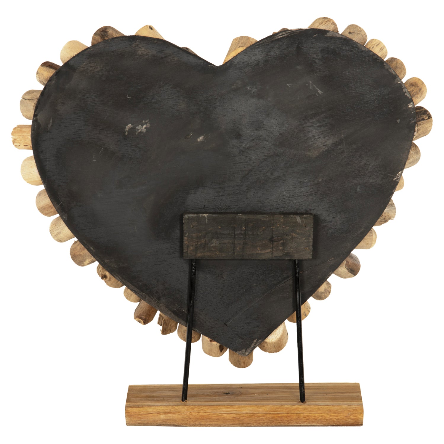 Декорация сърце SHINZO натурал тикови клонки 53x5x51