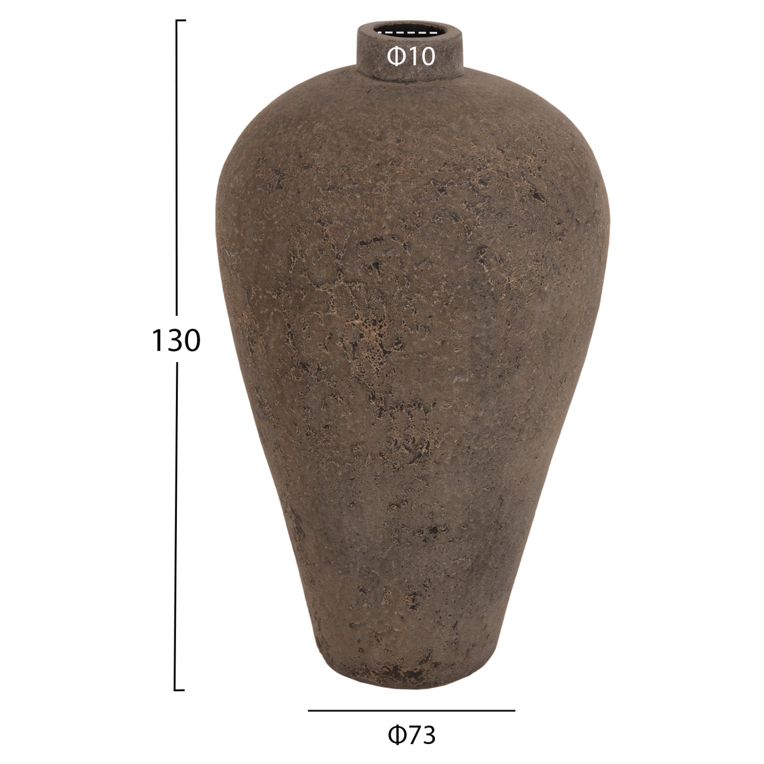 Ваза ф73 -сив цвят Φ73x130