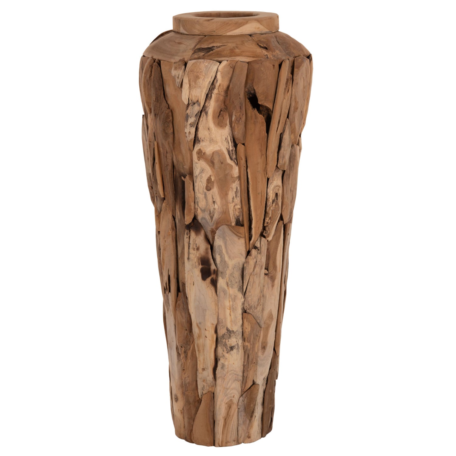 Тикова ваза ZENIA естествен цвят ф60х120 см