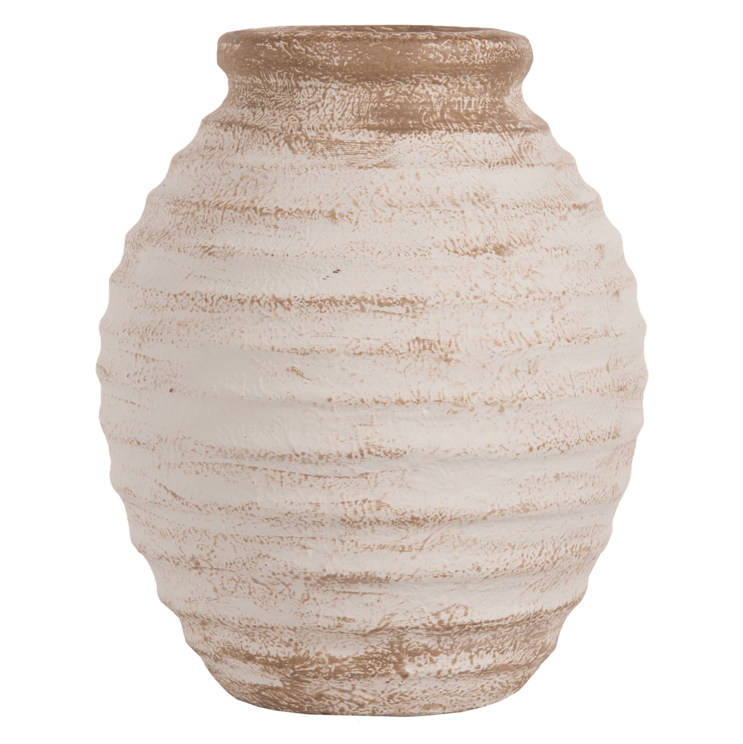 Ваза  PYDNA ф20 -антично бял цвят Φ20x25