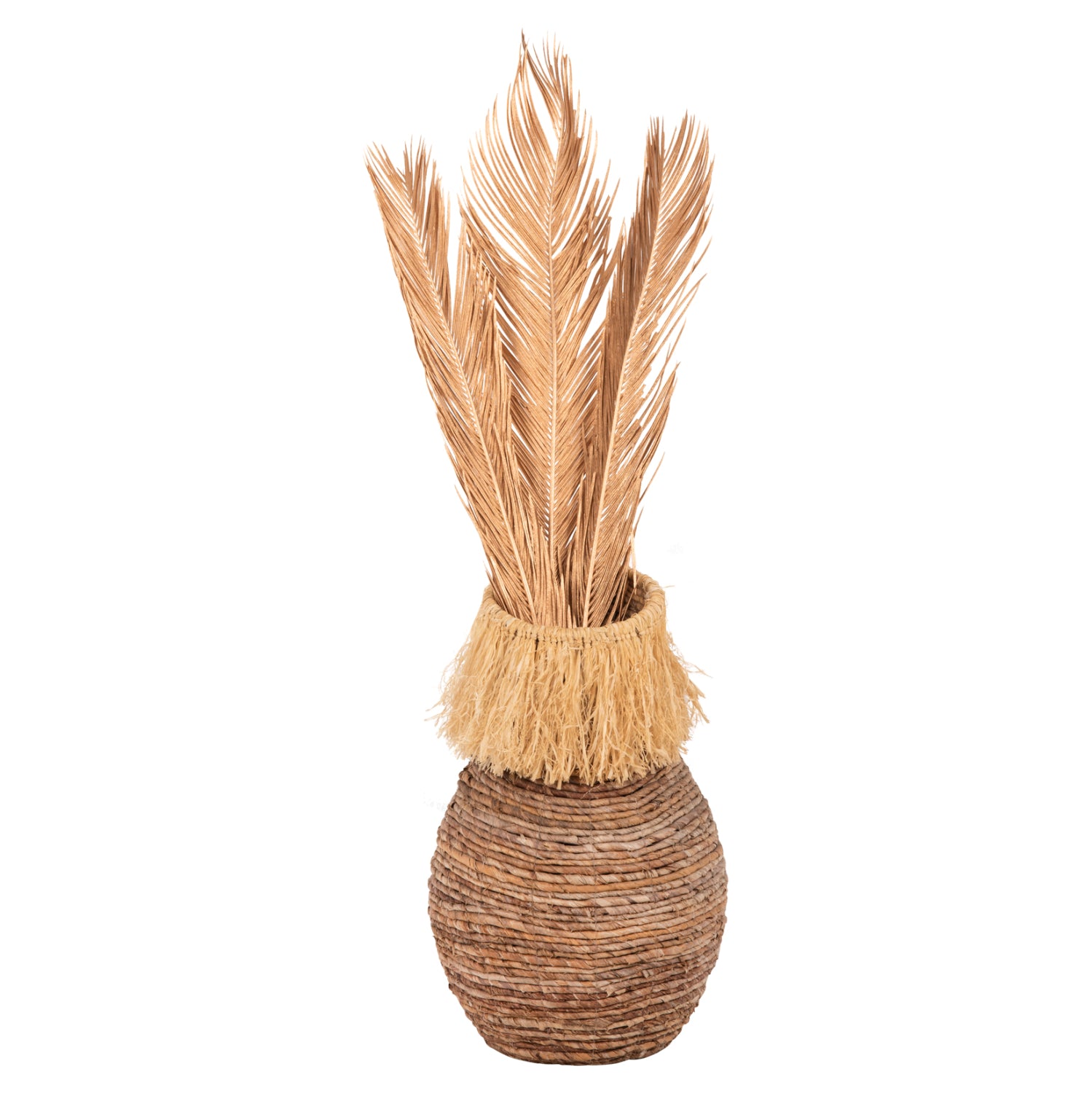 Декоративни листа  комлект от 3бр натурал 110см