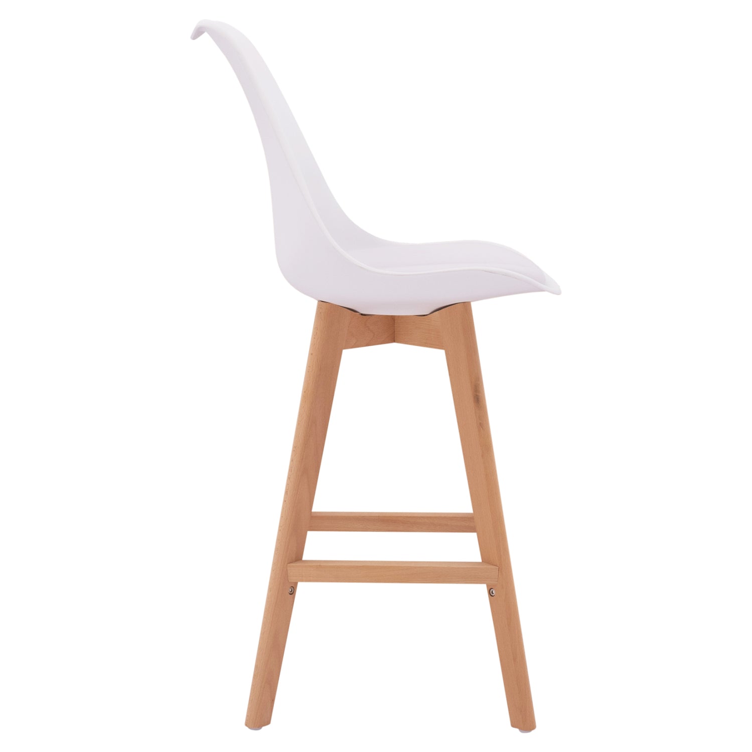 Бар стол Верона- бял цвят 48x58x105