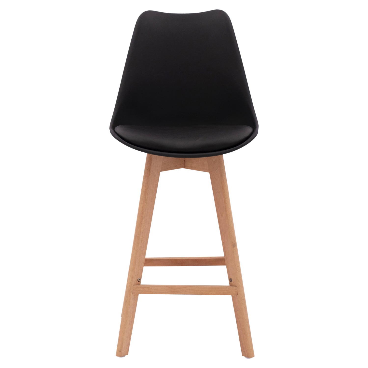 Бар стол Верона - черен цвят  48x58x105