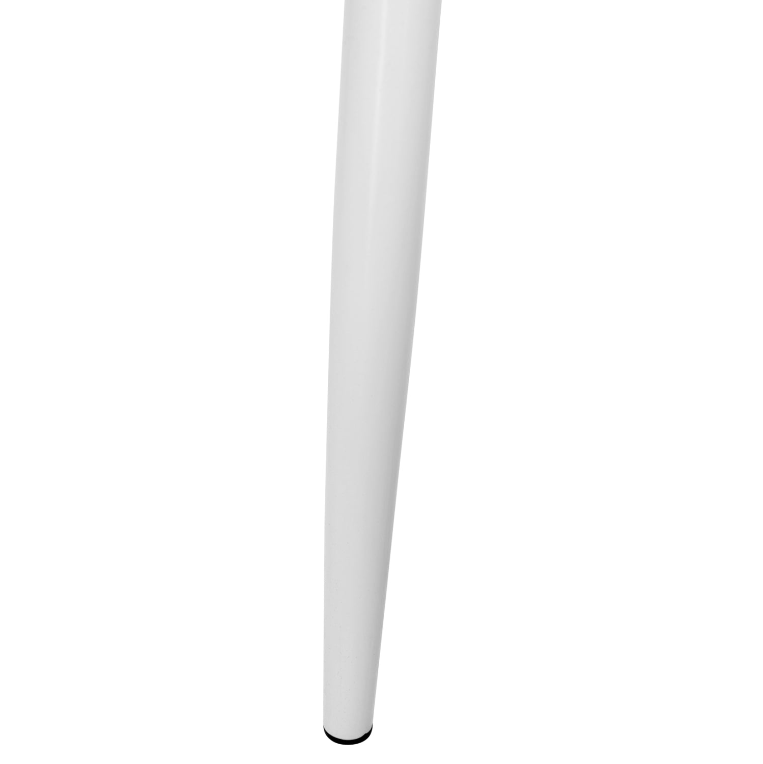 Полипропиленов стол Ариадна, бял с бели метални крака, 62x54x81см