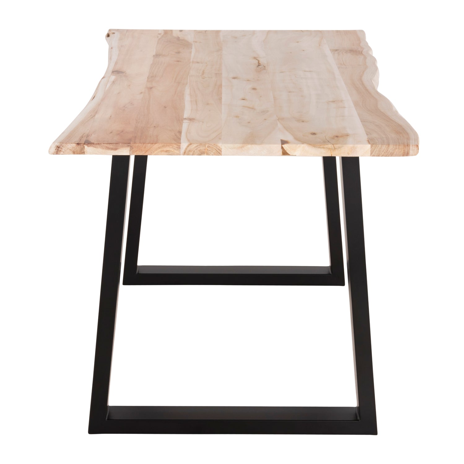 Трапезна маса Мontana slim от акациево дърво в светъл натурален цвят 140x80x77см