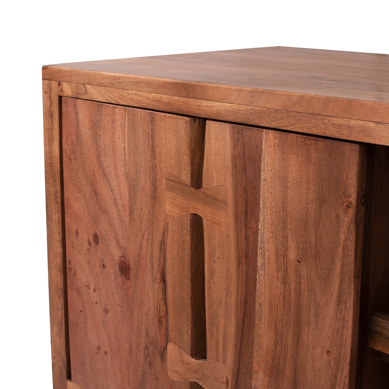 Тв шкаф   FANSI акациево дърво 135Χ43Χ61,5