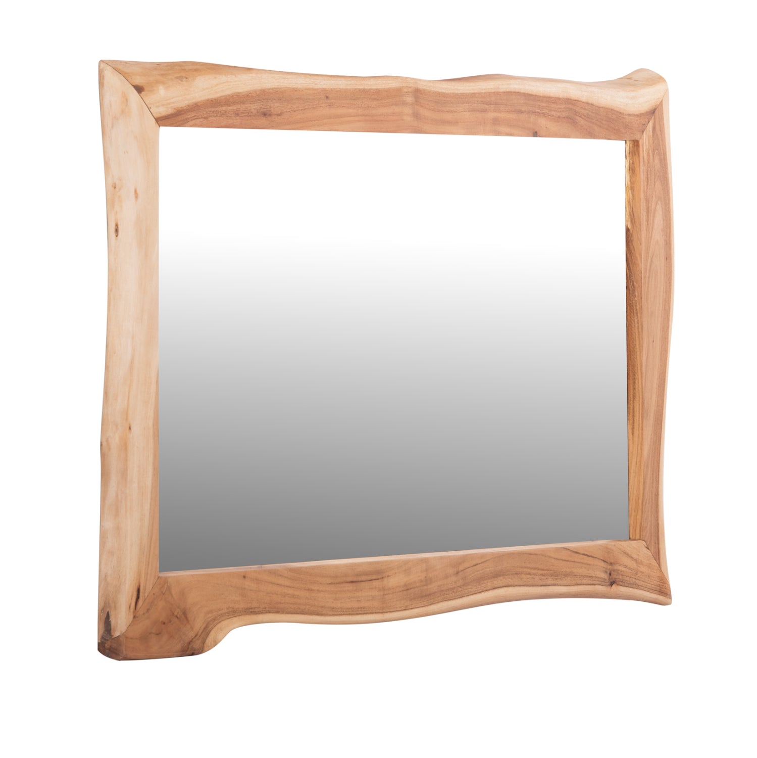 Огледало рамка акациево дърво натурал 140x80x4