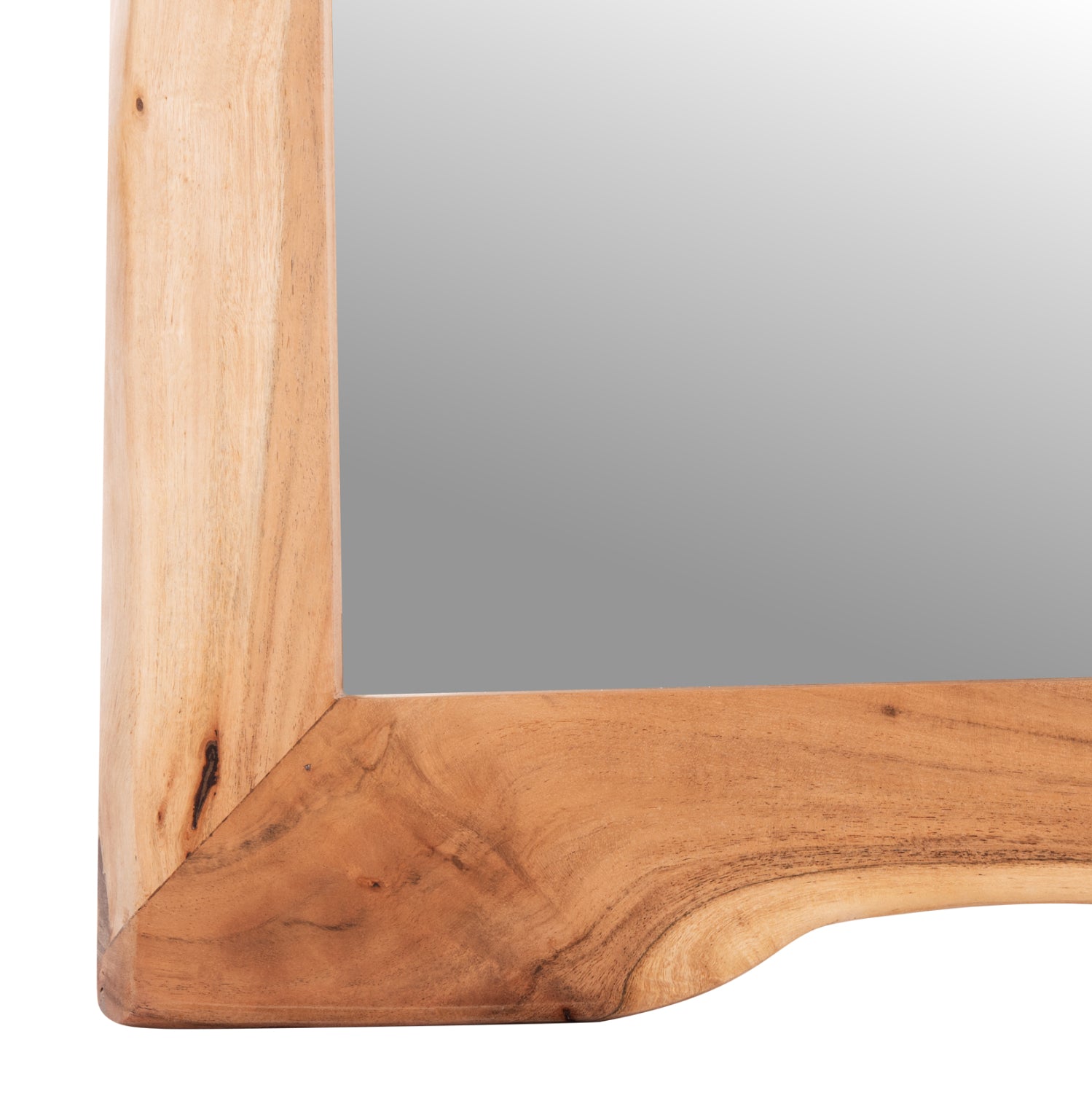 Огледало рамка акациево дърво натурал 140x80x4